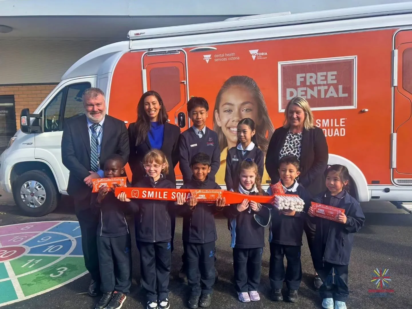 The Smile Squad team from Oral Health Victoria has completed their school visit. 

On their final day, we welcomed Minister for Health @ingridstittmp and Minister for Youth @lubagrigorovitchmp to our school to see the program in action. 

If your chi