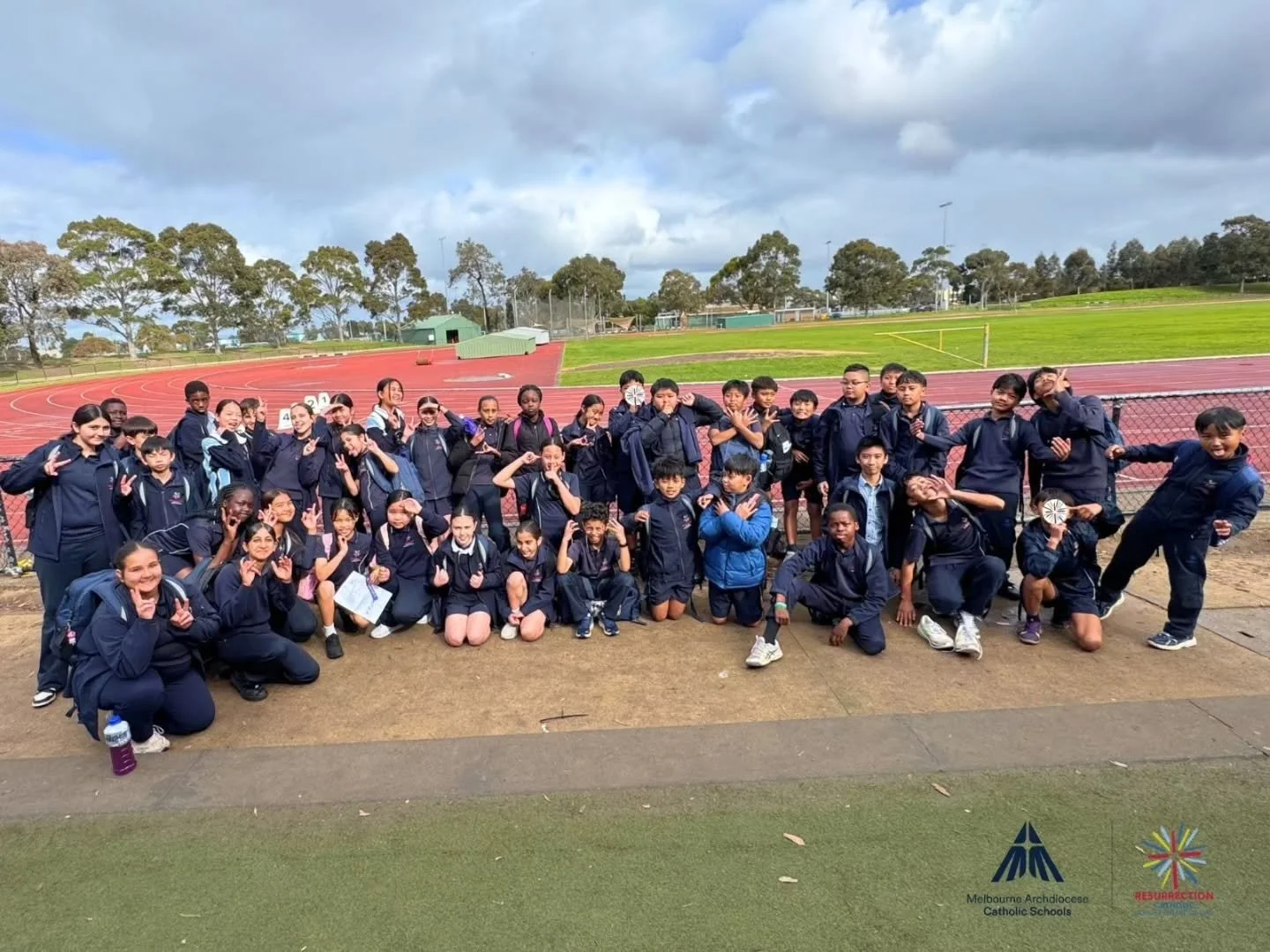 District Athletics Tournament 🏃&zwj;♂️🏃&zwj;♀️

We are incredibly proud of the 43 middle and senior students who represented Resurrection at the District Athletics Tournament! 

Students competed across a range of events, including 100m, 200m and 8