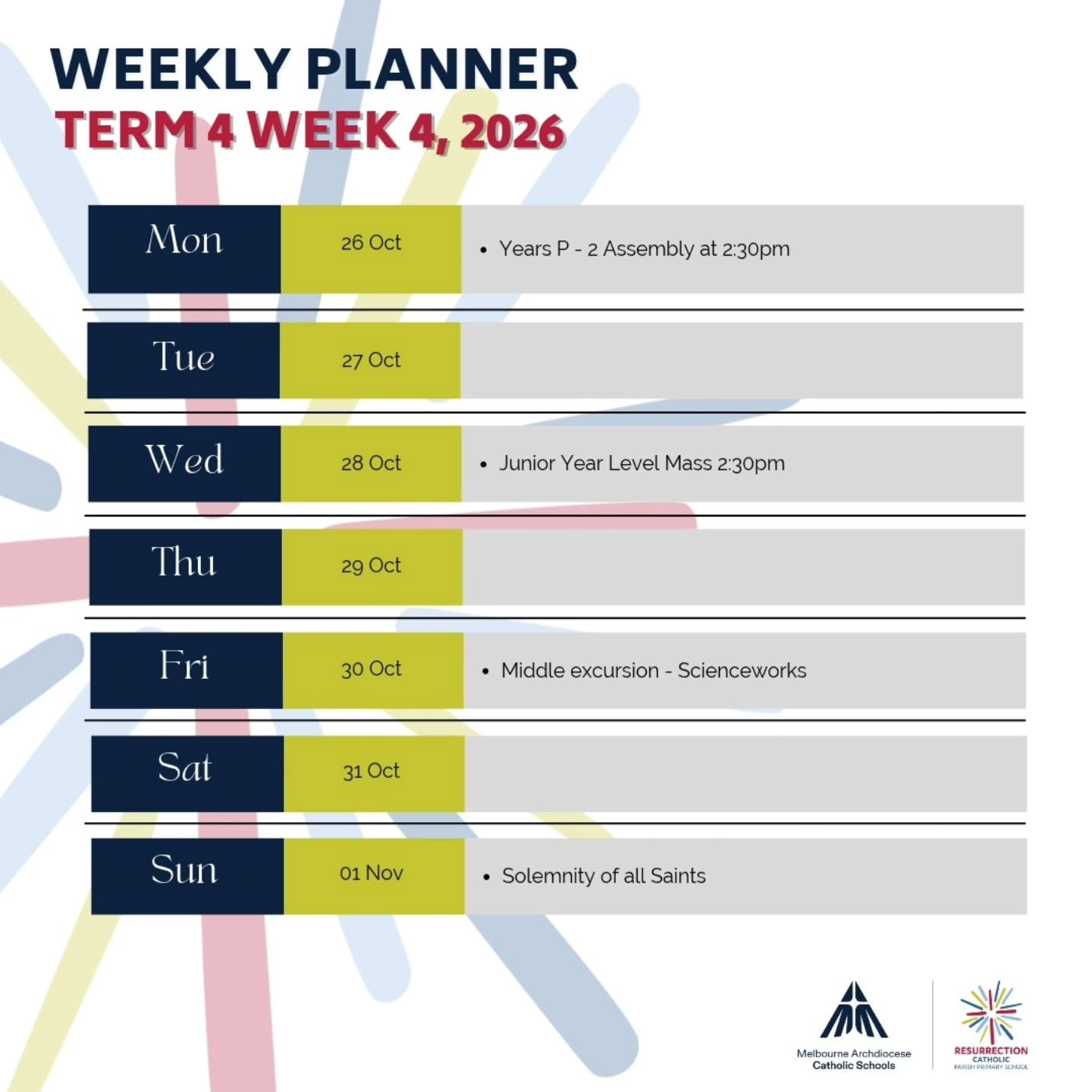 Week 4 - here we go! 🤗

#rskingspark #resurrectionkp #melbournecatholicschools #melbournearchdiocesecatholicschools #brimbank