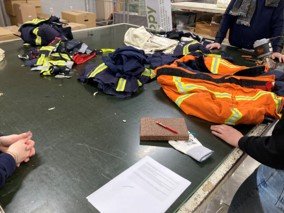 Firefighter suits sent by SOEN