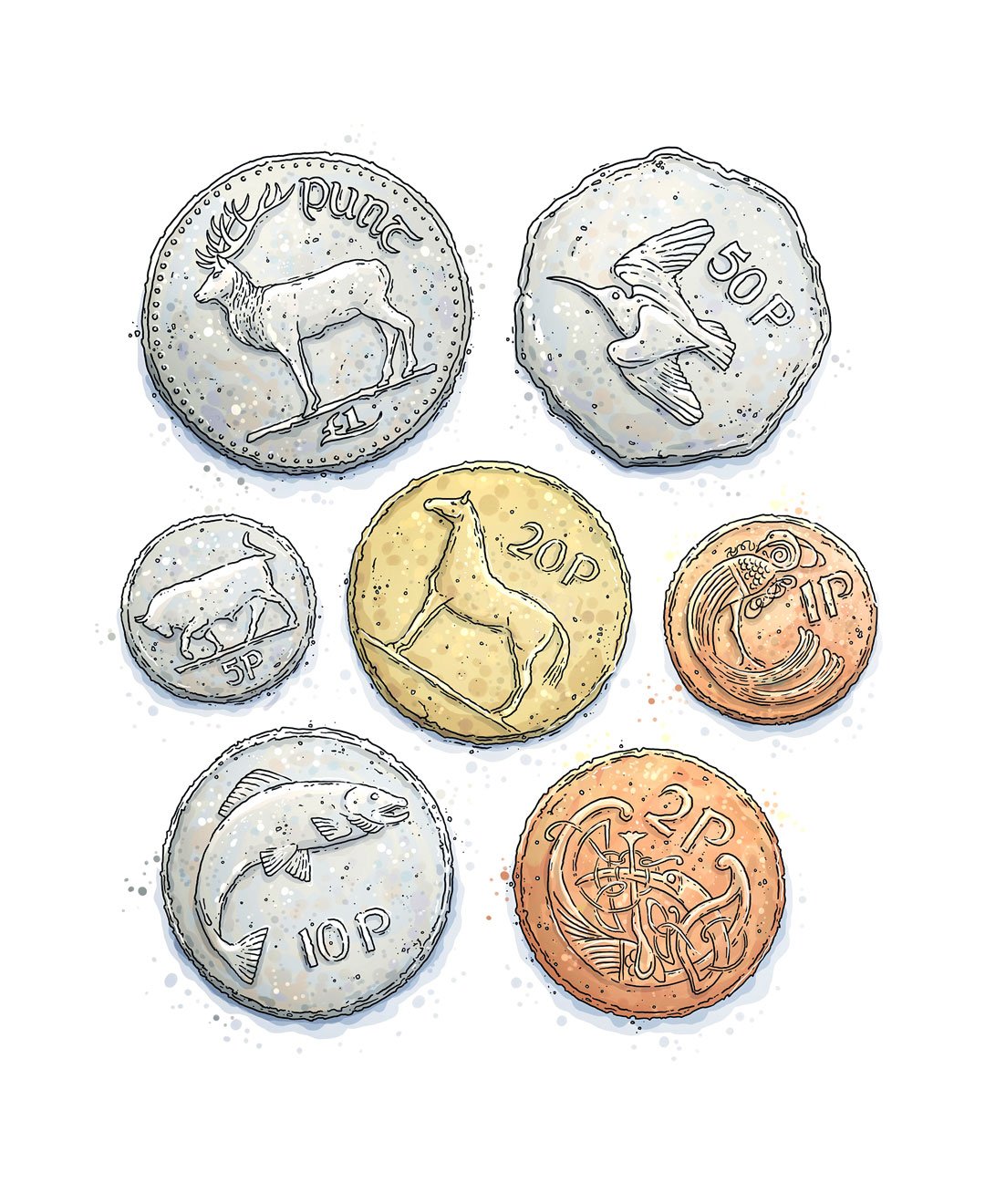 Irish Decimal Coins