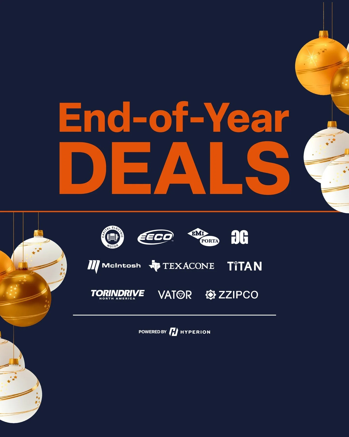 🎁 End-of-Year Deals!

EECO: Up to 30% off select parts &amp; tools (Dec 31)
Texacone: Holiday Tool Sale! 20% off w/ code HOLIDAY (Dec 31)
EMI Porta: 17% off main controller or bundles (order by Dec 21)
All Brands: Tariff-Free December &ndash; no tar