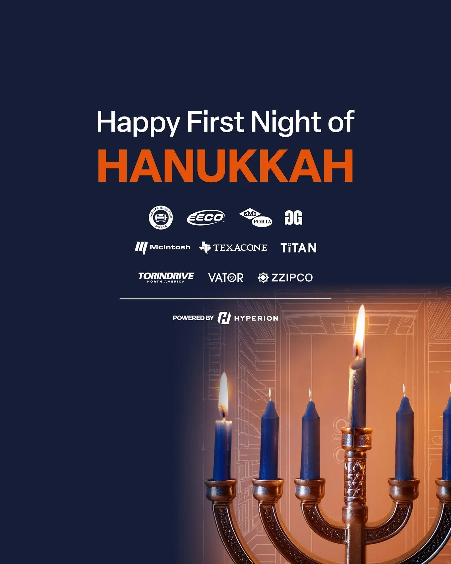 You bring light to this industry every day. May tonight bring you peace, light and time with the people who matter.

Thank you for your trust, your work, and your partnership.

Wishing you and your family a bright start to Hanukkah.

🔥 Tell us what 