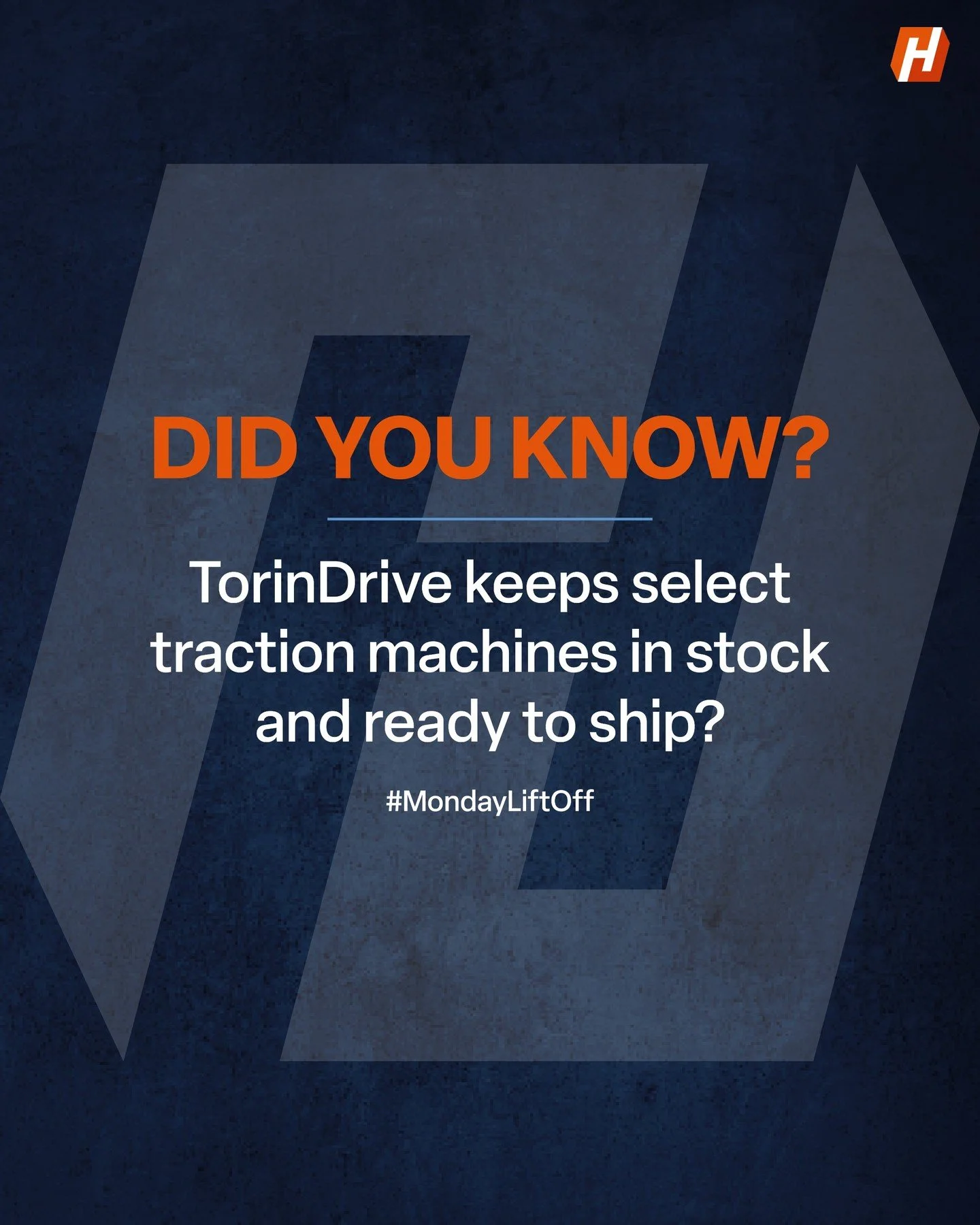 Did you know select Torin traction machines are in stock and ready to ship?

When timelines are tight, availability matters.

&bull; Shorter lead times
&bull; Keep modernization projects on track
&bull; Proven Torin reliability

DM us or contact your