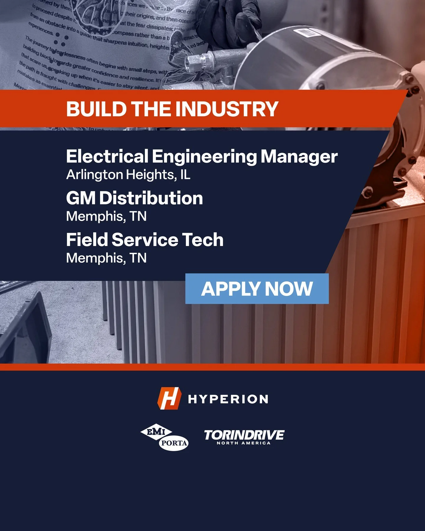 🔥 Hot Jobs This Week ⚙️

&bull; Electrical Engineering Manager 
&bull; GM, Distribution
&bull; Field Service Tech

🔗 Careers link in bio