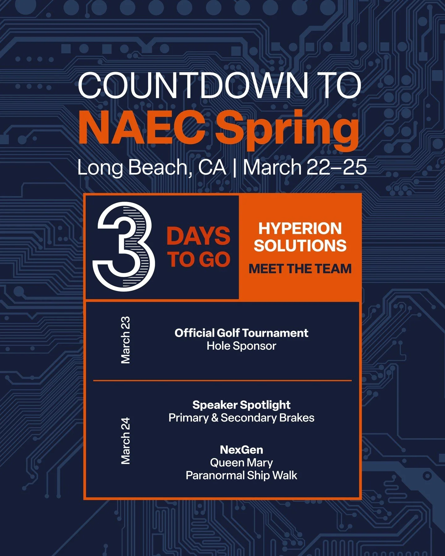 3 days until @naec_est_1950 Spring Conference.

Stay tuned.