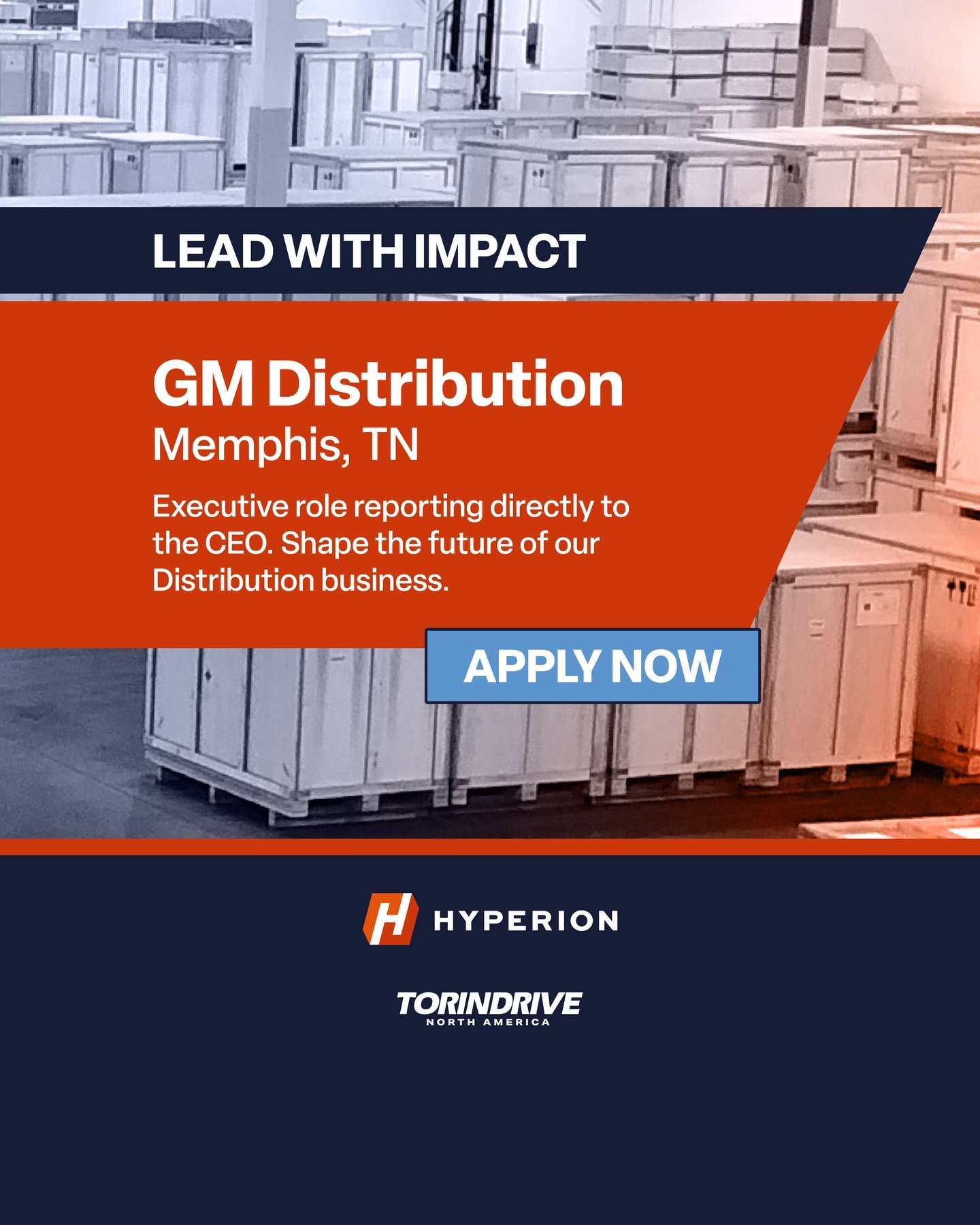 Lead with Impact. 🏗️

Hyperion is hiring a General Manager of Distribution in Memphis, TN. This is an executive-level position with direct reporting to the CEO and full P&amp;L responsibility for our ZZIPCO and Torin Drive brands.

We need an operat
