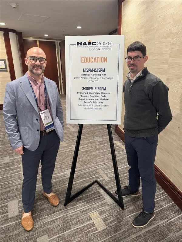 @naec_est_1950 Spring 2026: The Highlights 📸

It was a full house (and a full schedule) for the Hyperion team this week.

🛠️ Technical: Pete and Carlos breaking down brake code requirements to a room that was 1/3 NY-based pros. Compliance is a top 