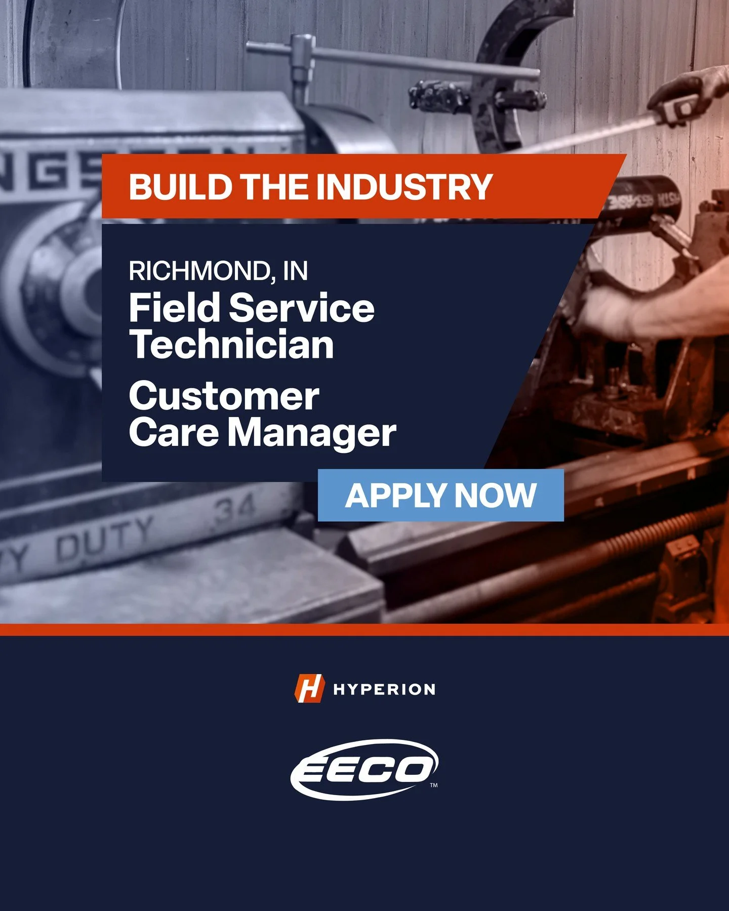 New Week. New Opportunities. 🛠️

The Hyperion family is looking for specialists, operators, and leaders to join our teams in Tennessee, Indiana, Illinois, and Texas.

Featured Roles:
🔹 Field Service Tech | Richmond, IN (EECO)
🔹 Customer Care Manag