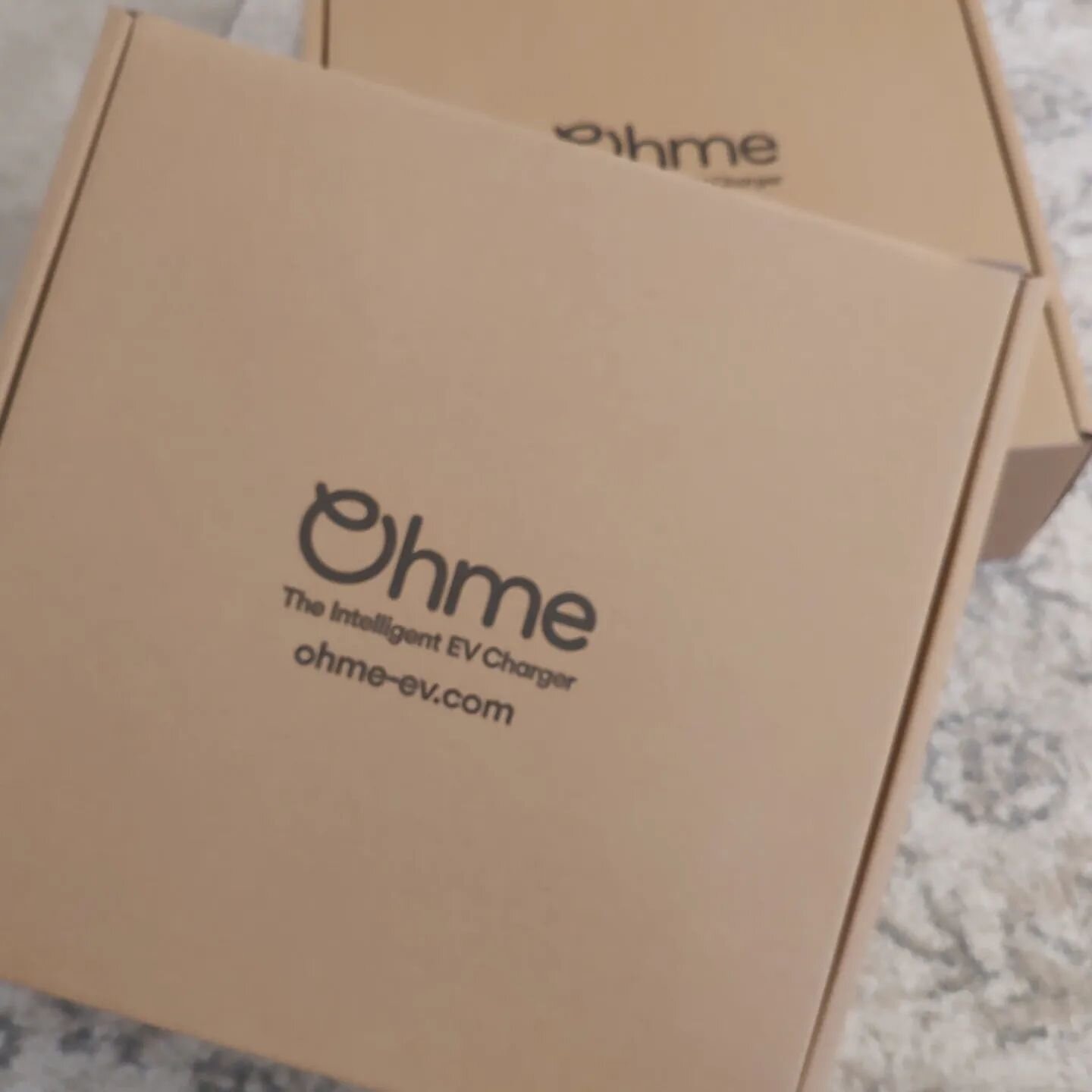 Just taken delivery of some @ohmeev chargers ready for a couple of installations within the next couple of weeks. #ev #evchargermidlands #evchargernorthampton #evnorthampton #ohme #ohmehomeprosmartcharger #ohmehomepro