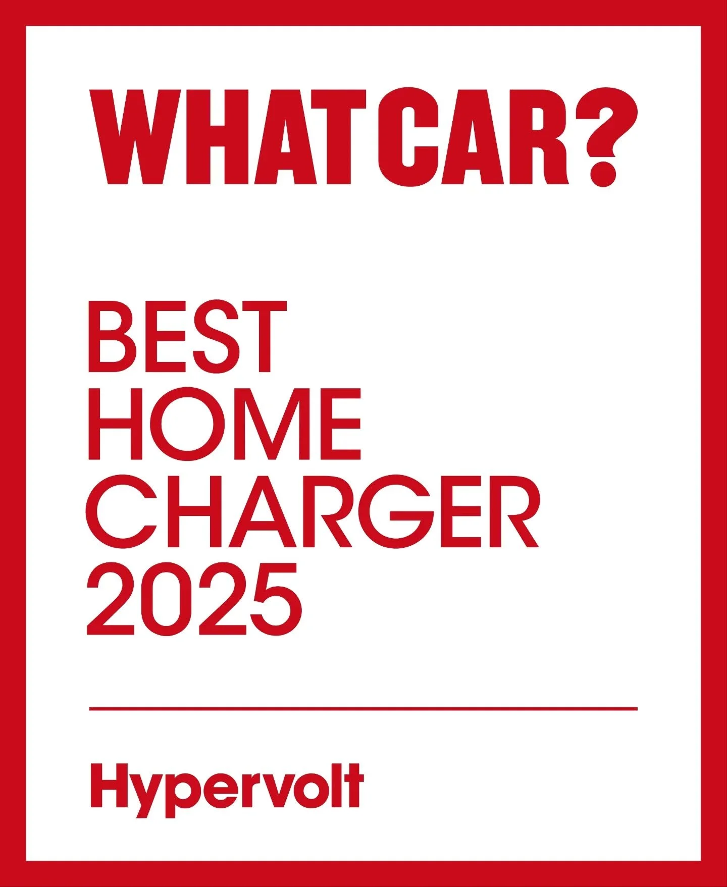 Big Congratulations to @hypervoltuk for winning the @whatcar_official Best Home Charger 2025 🏆🏆🍾🍾

As proud official partners we are looking forward to installing many more this year.

👏👏👏👏

Get in touch for installation options, we can insta