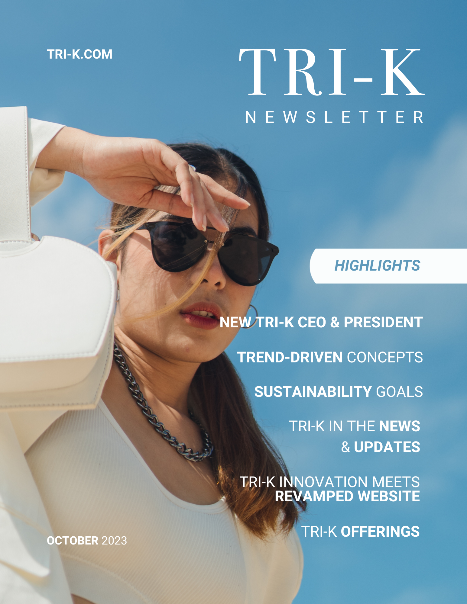 Anúncio do CEO da TRI-K e tendências de beleza sustentável: Q3 2023
