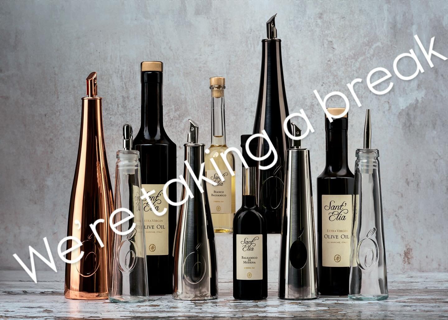 ALL ORDERS PLACED BETWEEN FRIDAY APRIL 11th and MONDAY  the 21st WILL BE DISPATCHED ON TUESDAY APRIL 22nd. 

#extravirginoliveoil  #balsamico  #italianlifestyle  #takingabreak  #smallfamilybusiness