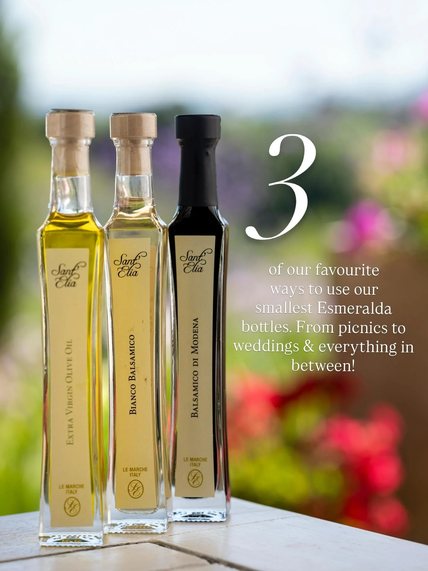 Our smallest 40ml Esmeralda bottles are back in stock and we thought that we would share some of our favourite ways to use them✨

Named Esmeralda, after the original bottle design, we love their elegance and simplicity.

☀️Perfect for picnics &amp; h