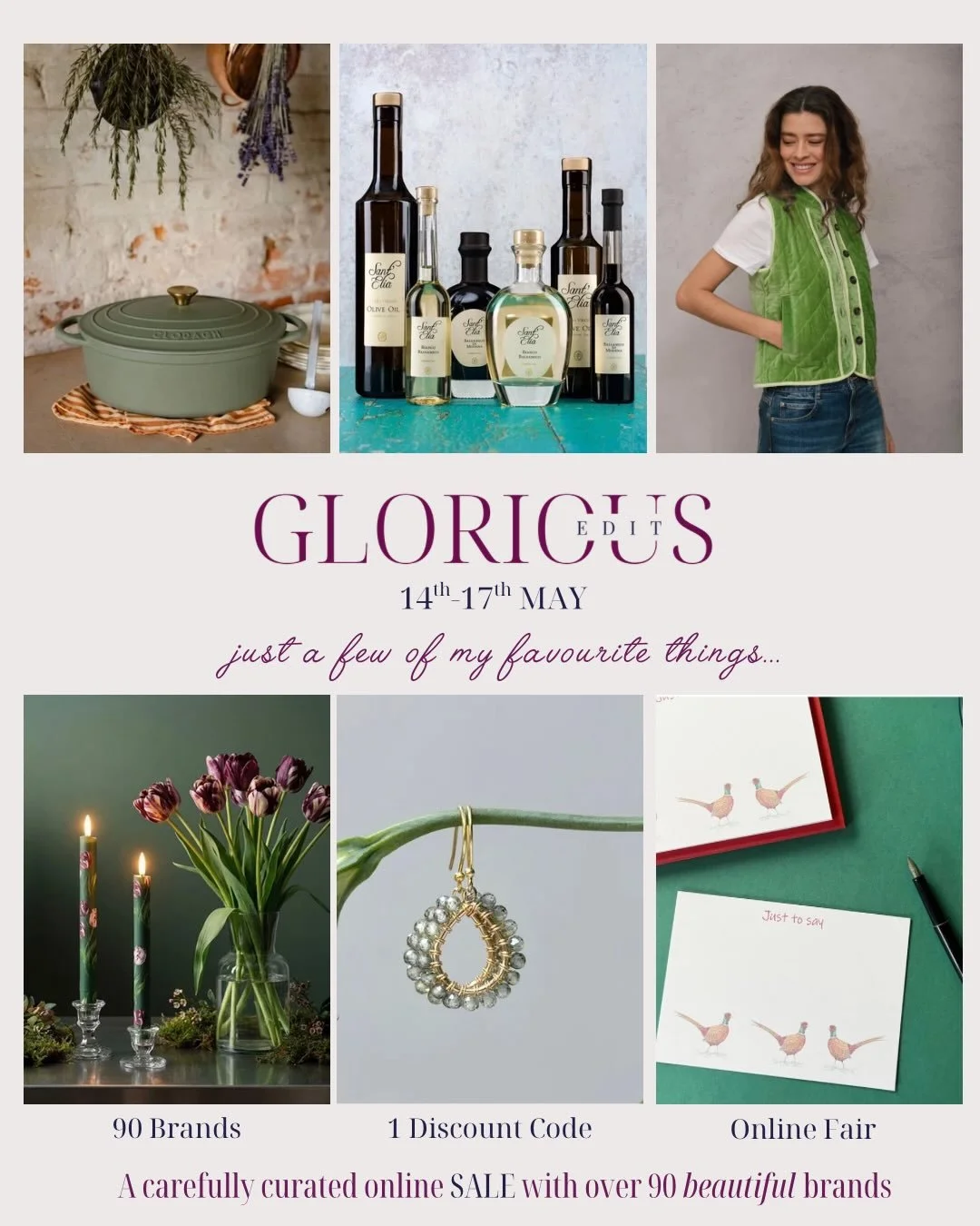 We are delighted to be taking part in @thegloriousedit a beautifully curated online sale, running over this coming weekend. 

Over 90 independent brands are taking part, with up to 25% off for the duration of the event.

We are especially excited tha