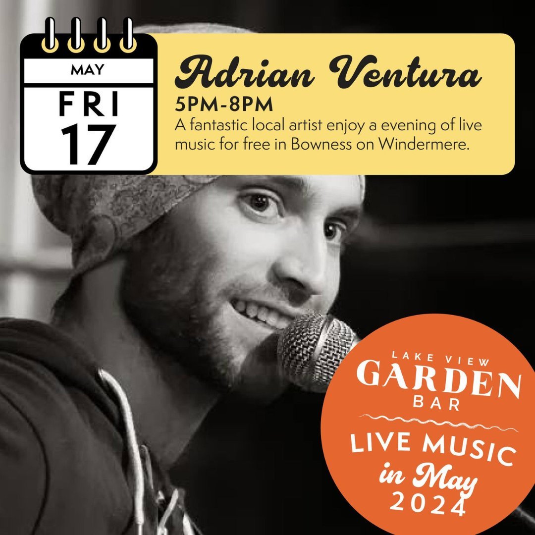 🌿 Ready for a sunny weekend at Lake View Garden Bar? 🌅🎶

We've got live music lined up for you: 

🎵 Tonight - Adrian Ventura 
🎵 Saturday - Paul Mortimer 
🎵 Sunday - Marc Atkinson

Join us by the lake for great tunes and a wonderful atmosphere. 