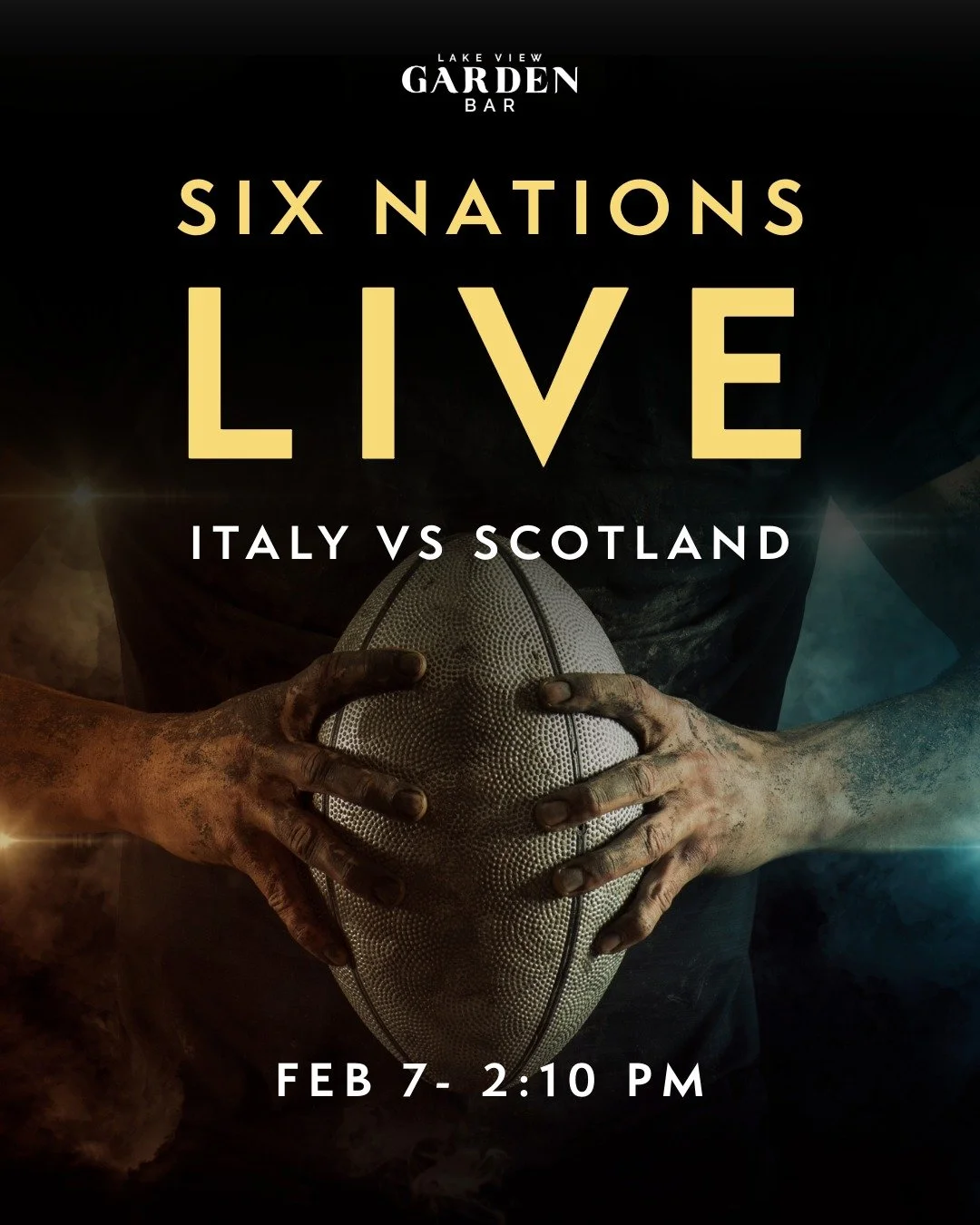 Super Saturday is here! 🏉🙌

It's a huge double-header at Lake View. We're starting with Italy vs Scotland (2:10 pm) , followed by the big one: England vs Wales at 4:40 PM. 🏴󠁧󠁢󠁥󠁮󠁧󠁿🏴󠁧󠁢󠁷󠁬󠁳󠁿

Fuel your afternoon:
✅ &pound;5.95 Pints (Asah