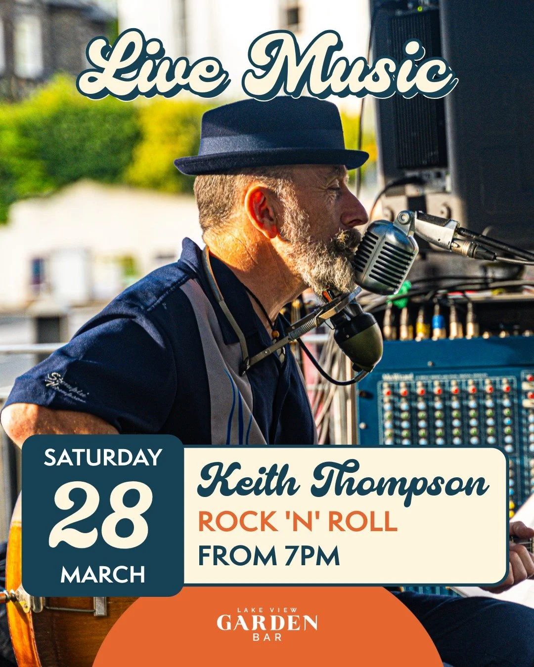🎵 LIVE MUSIC TONIGHT!

Keith Thompson bringing  the HEAT tonight at Lake View Garden Bar| From 7 pm

Free entry. Good vibes. Great drinks. Stunning views.

check live music chart here : https://lakeviewgardenbar.com/whats-on/live-music

#goodvibes #