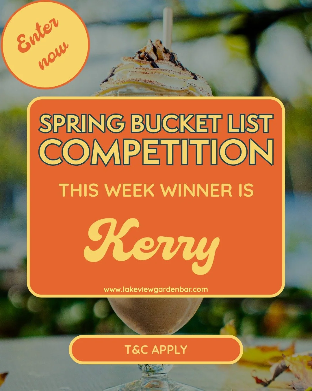 And the winner for Round 2 is&hellip; Kerry!

🥳⚓️Huge congratulations! You&rsquo;ve just bagged a &pound;50 voucher to use here at Lake View Garden Bar. Will it be a round of drinks by the water or a long-awaited lakeside lunch? The choice is yours!