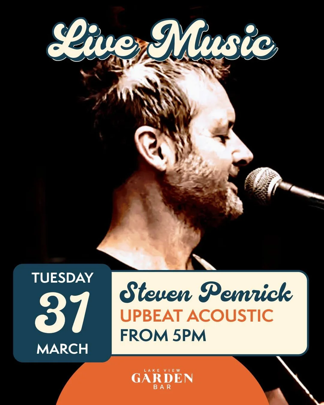 🎵 LIVE MUSIC TONIGHT!

Steven Pemrick bringing  the HEAT tonight at Lake View Garden Bar| From 5 pm

Free entry. Good vibes. Great drinks. Stunning views.

check live music chart here : https://lakeviewgardenbar.com/whats-on/live-music

#goodvibes #