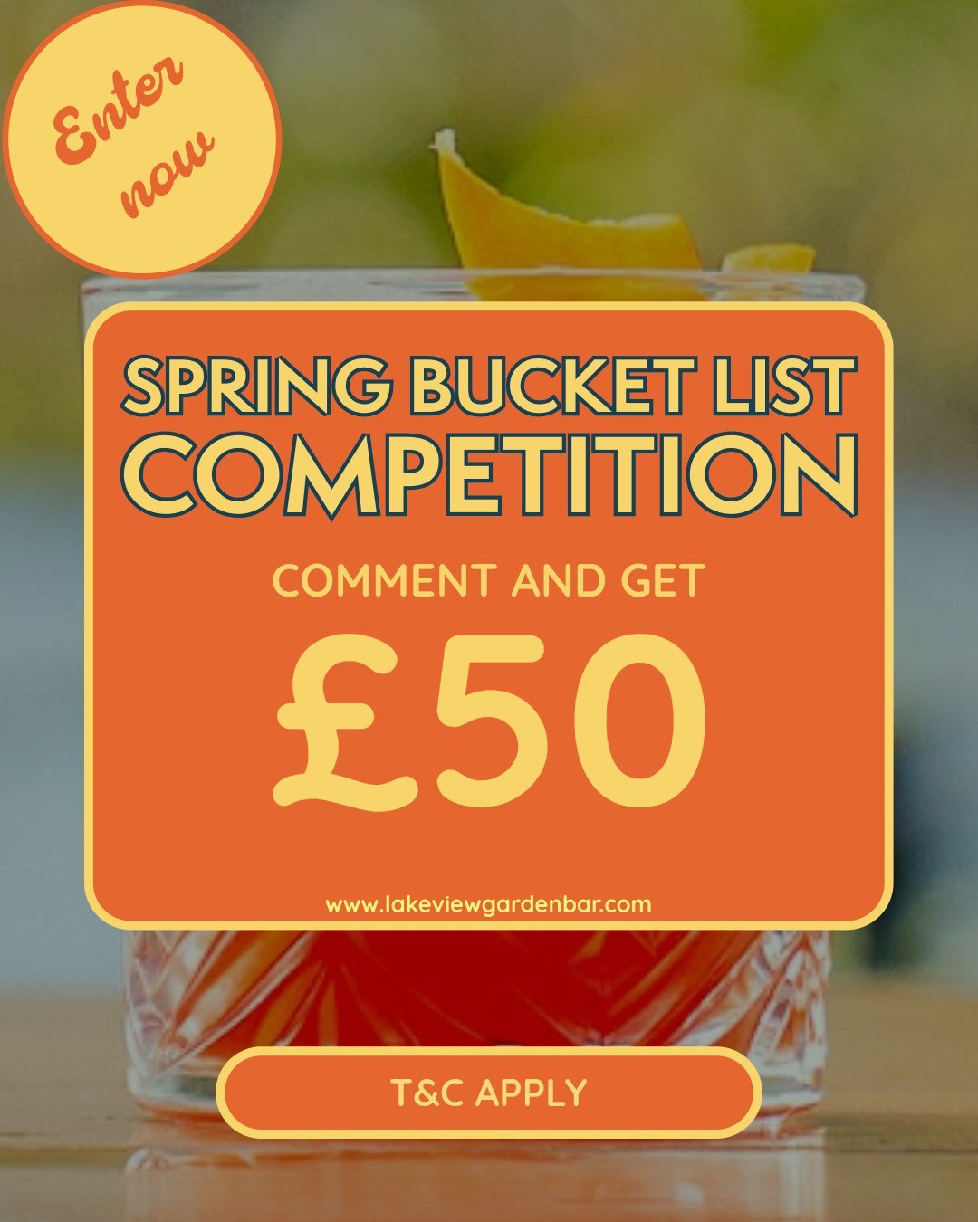 No April Fools here&mdash;just &pound;50 vouchers up for grabs! 🌸☀️

The sun is peaking out over Bowness and our Spring Bucket List competition is in full swing.

We&rsquo;re giving away another  voucher to use on all your Lake View favourites.
 
Th