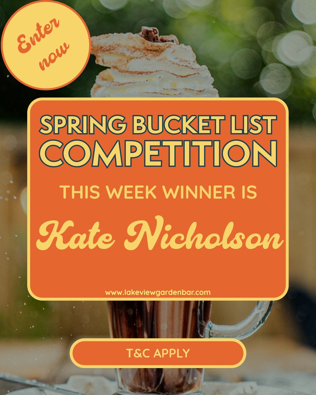 And that&rsquo;s a wrap! The final winner of our Spring Bucket List is... Kate Nicholson! 🥳⚓️

Huge congratulations, Kate! You&rsquo;ve bagged the last &pound;50  voucher to use with us. We can't wait to see you Tick that lakeside visit off your lis