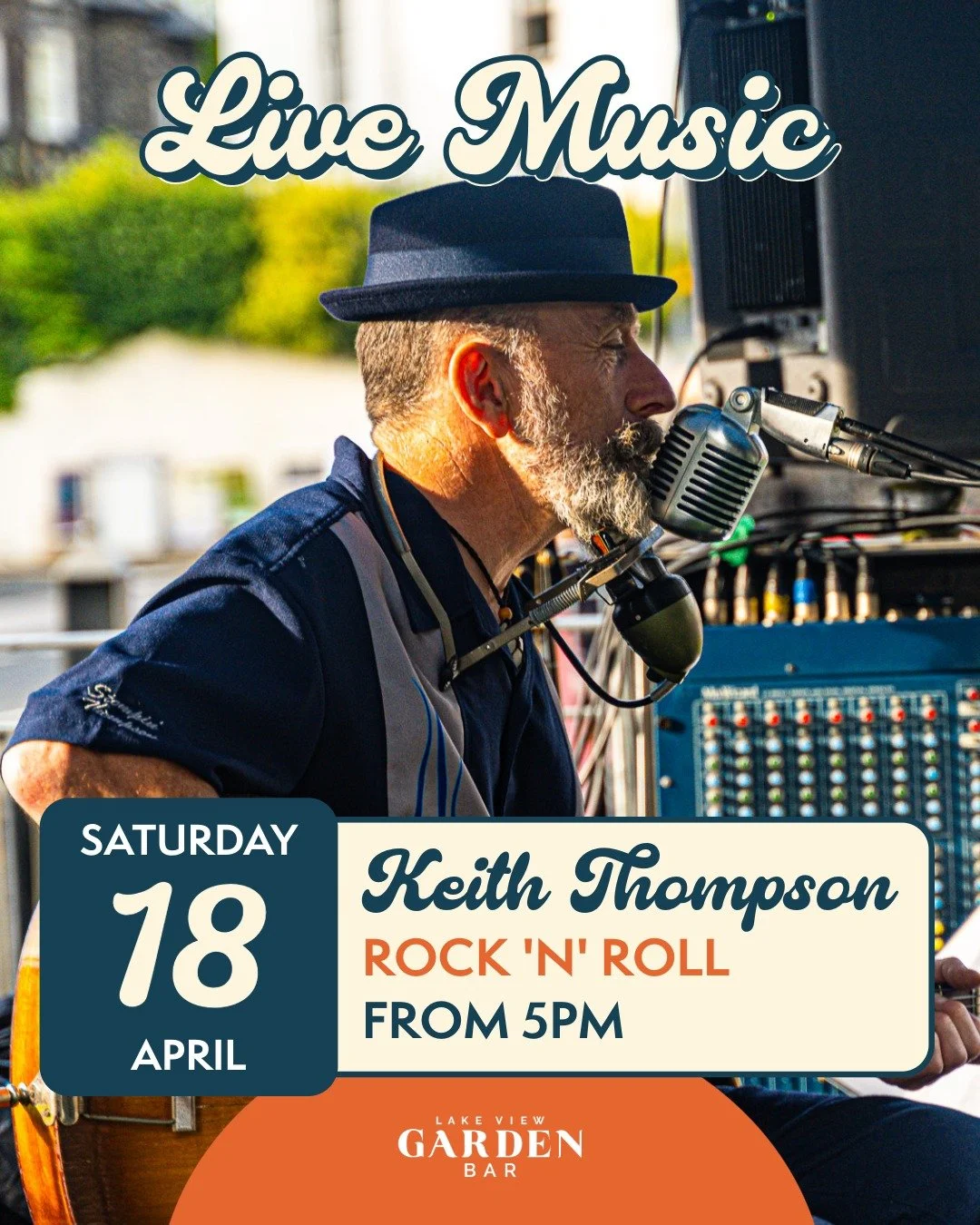 🎵 LIVE MUSIC TONIGHT!

Keith Thompson bringing  the HEAT tonight at Lake View Garden Bar| From 5 pm

Free entry. Good vibes. Great drinks. Stunning views.

check live music chart here : https://lakeviewgardenbar.com/whats-on/live-music

#goodvibes #