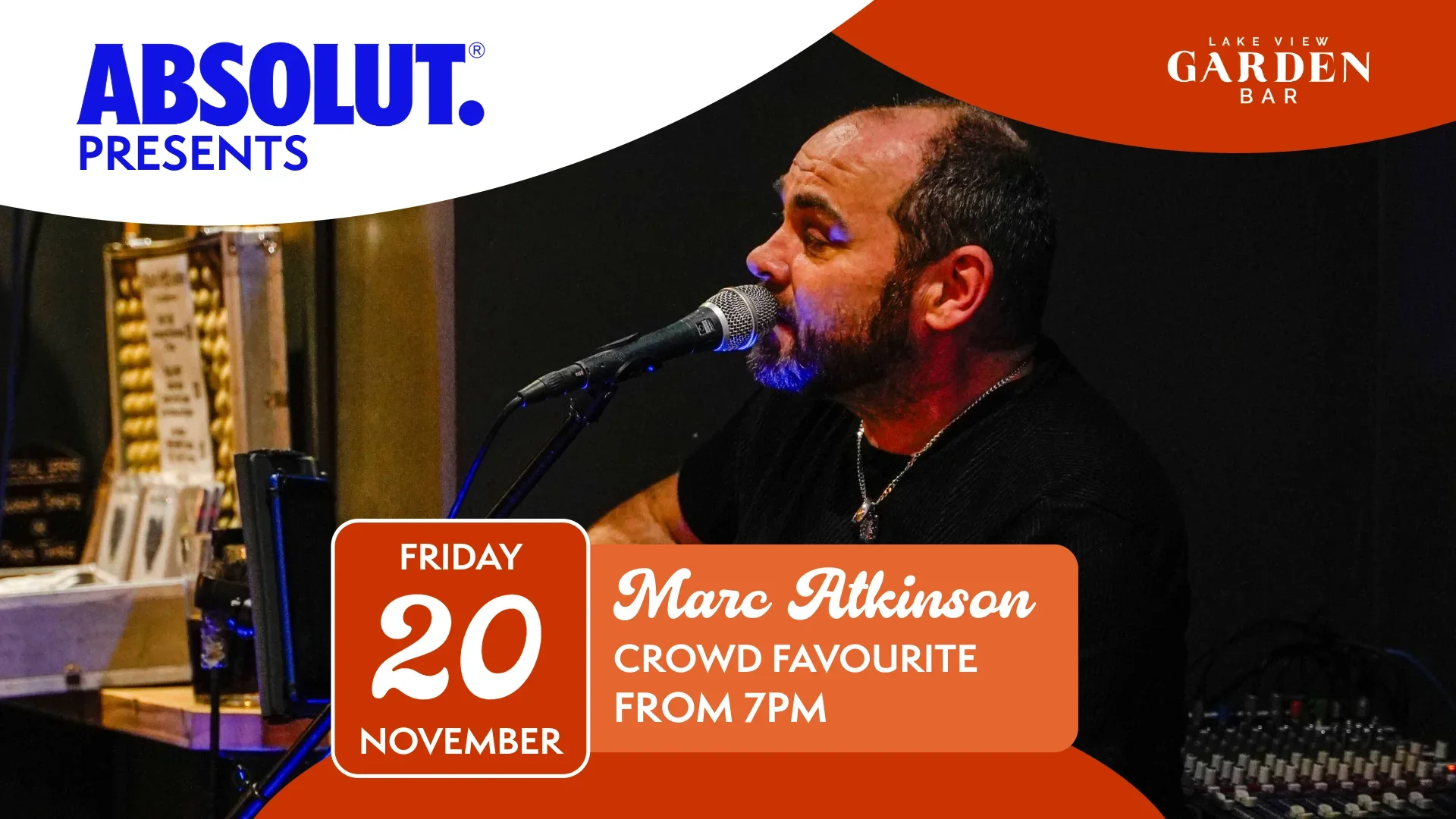 MARC ATKINSON 20 NOVEMBER - Garden Bar -