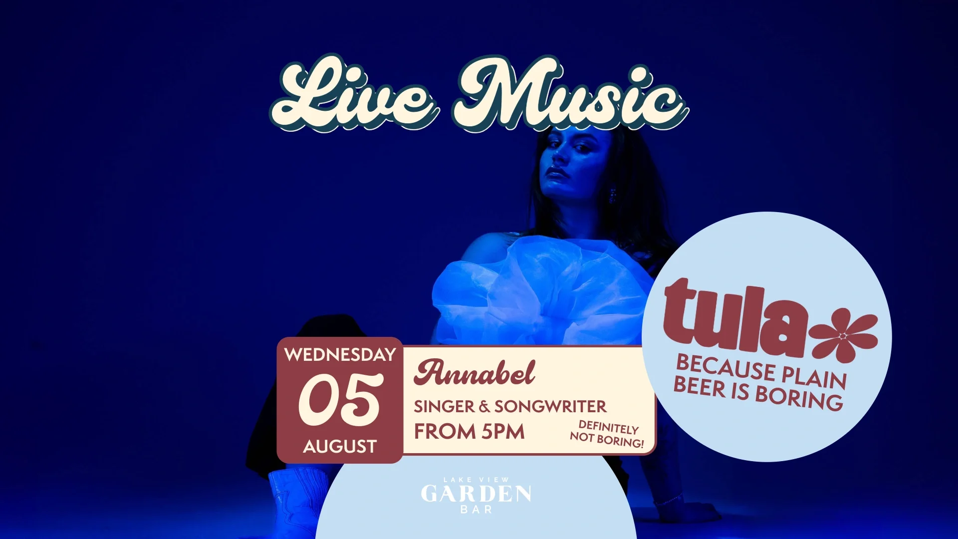 ANNABEL 5 AUGUST - Garden Bar - Live Music Assets