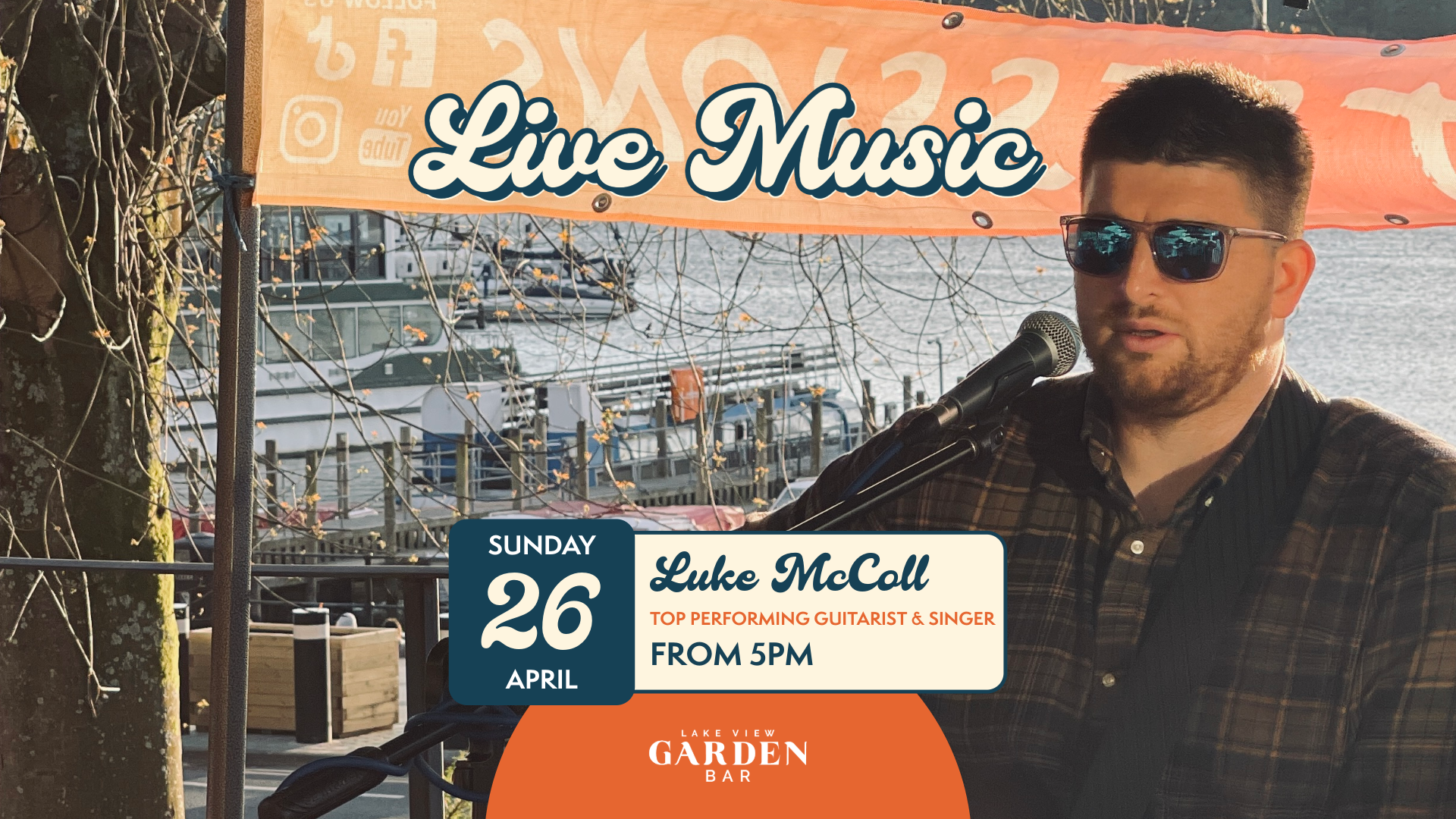 LUKE MCCOLL 26 APR - Garden Bar-Live Music