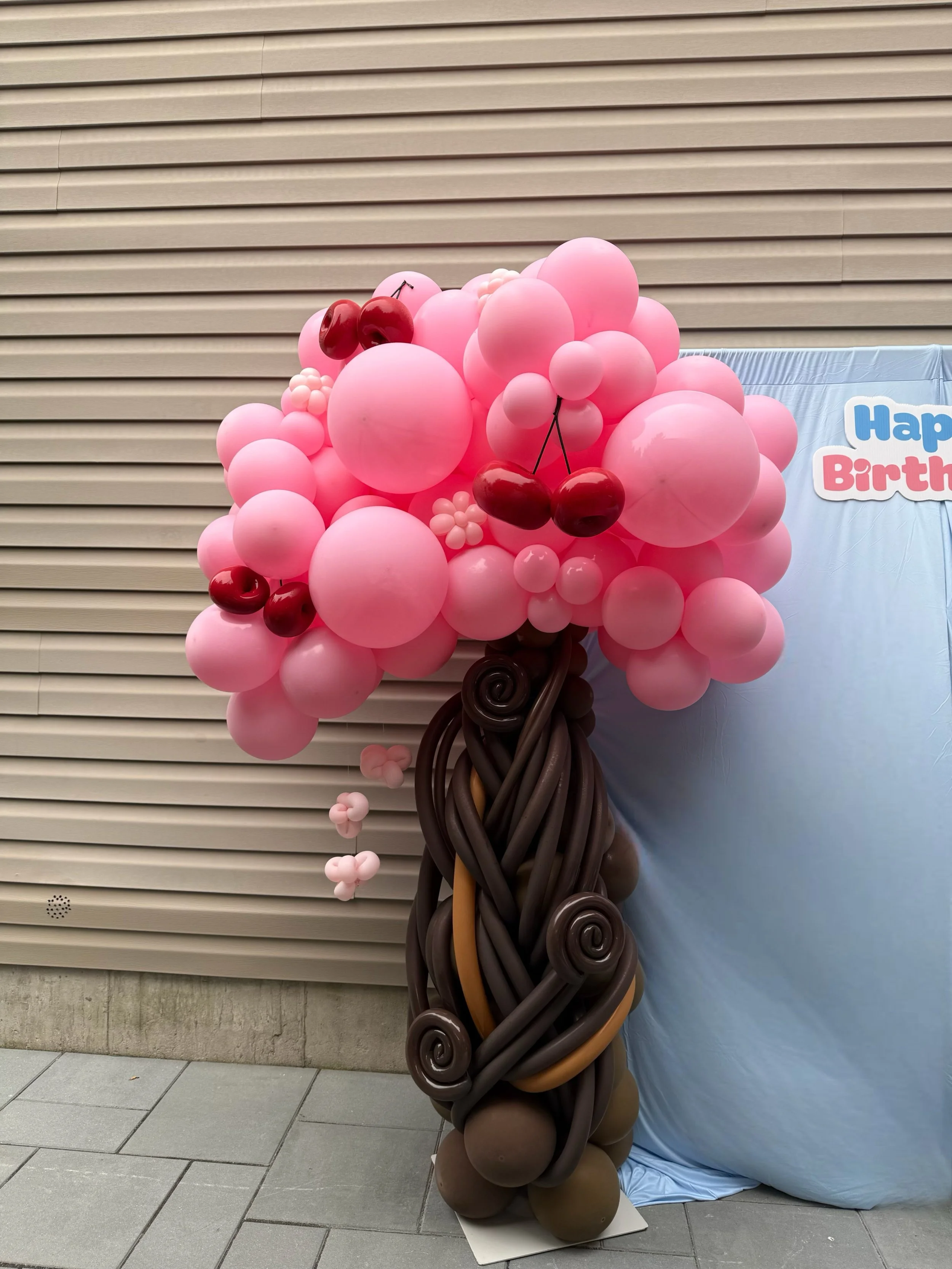 balloons, balloons near me, cherry blossoms, cherry theme, cherry party, events, birthday, bridal shower, baby shower