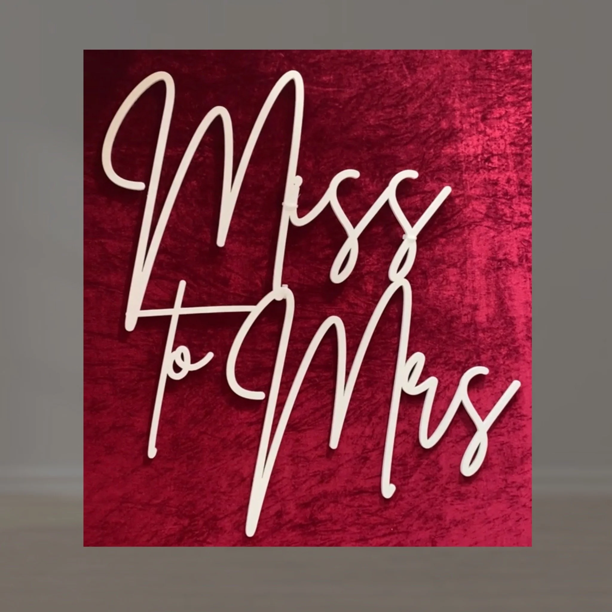 Ms. to Mrs. Sign $75