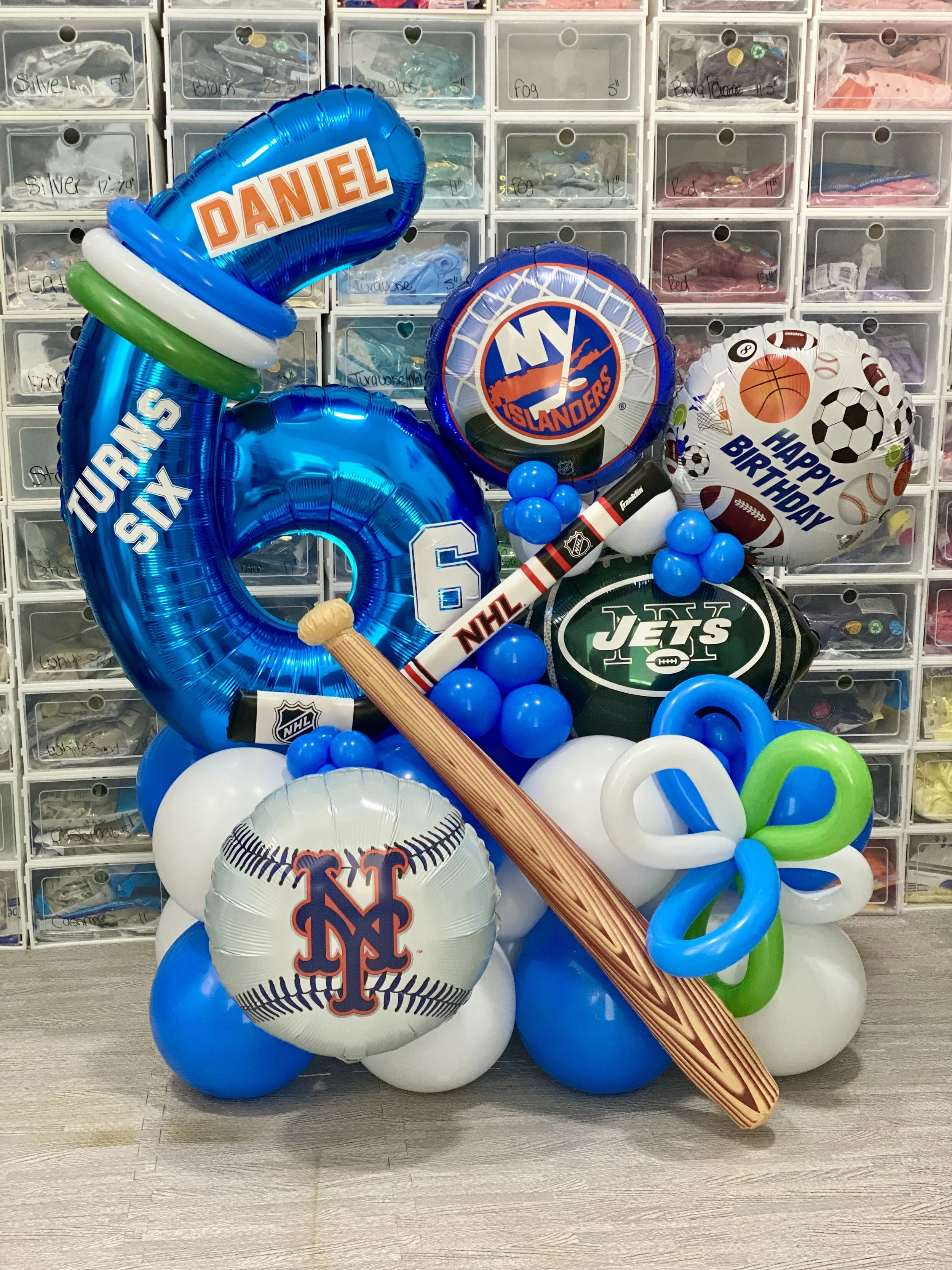sports balloons, sport birthday, birthday balloons, balloons, custom balloon, boys birthday, bithday decorations, party decorations, party decorations, stacked balloons