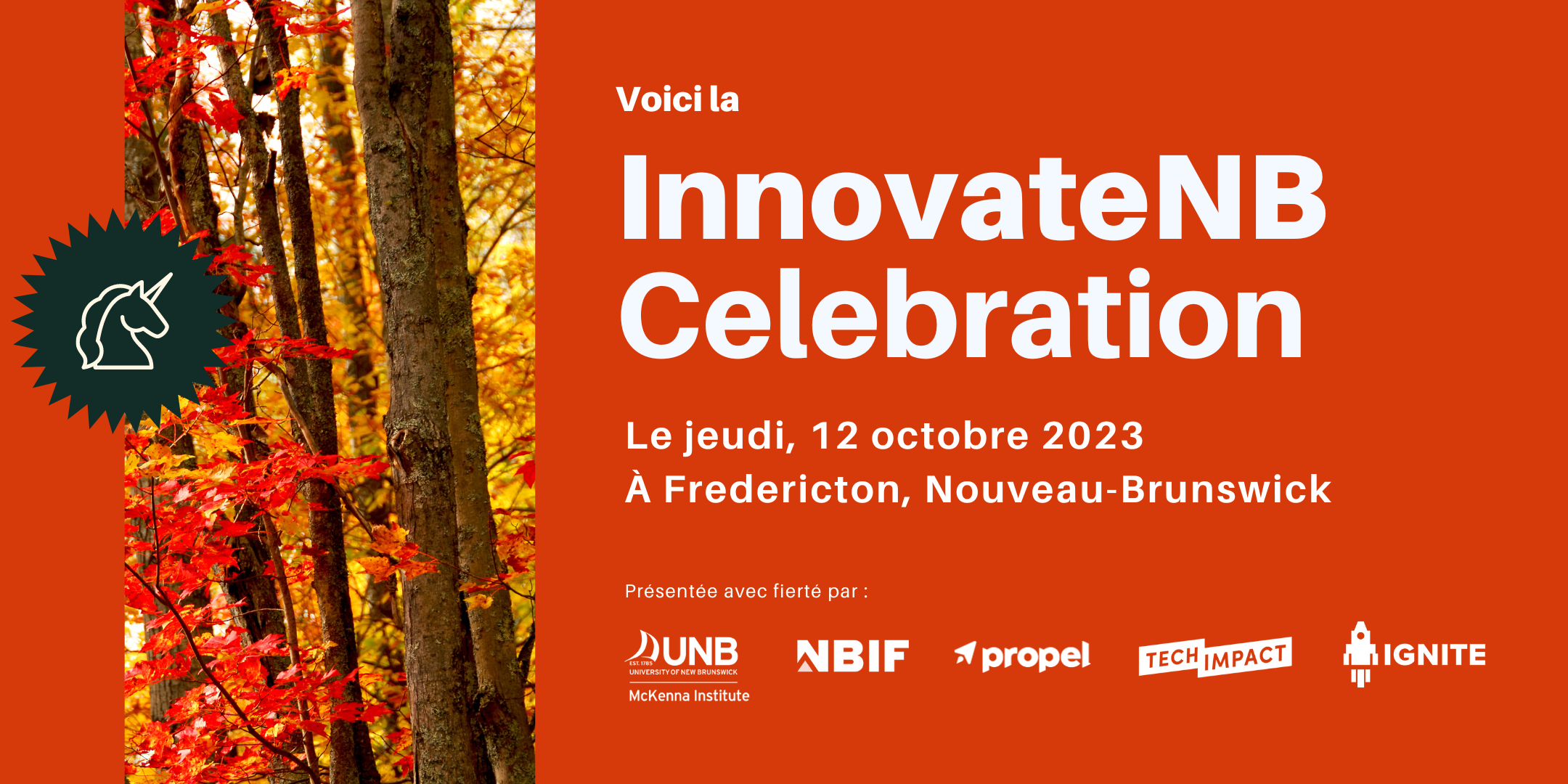 Réservez cette date ! La Célébration et du Gala des Prix InnovateNB 2023