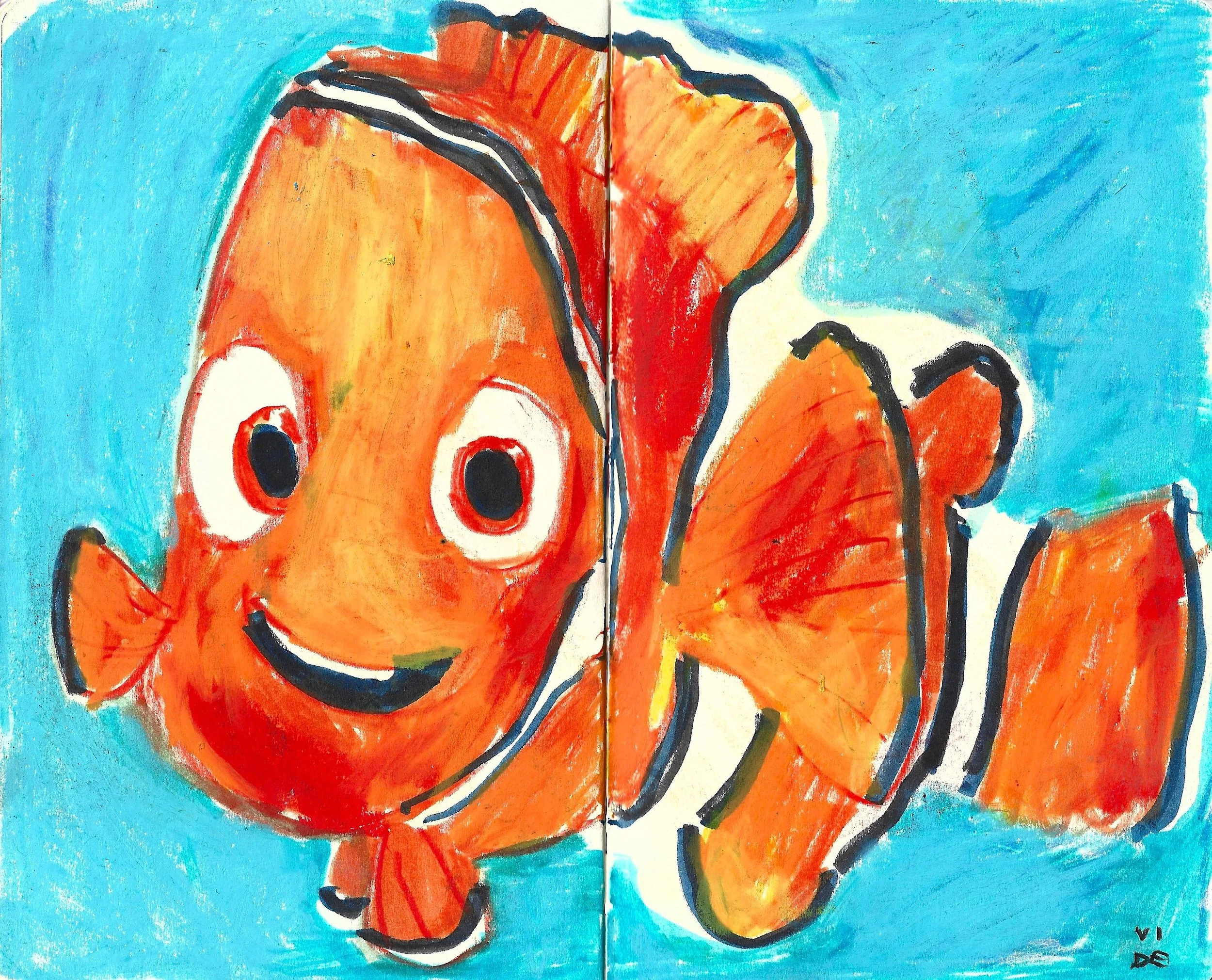 The World Is Orange, Virgile Demo, Wax Pastel & Colour Pencil, 13/09/2024
©Demo Dema