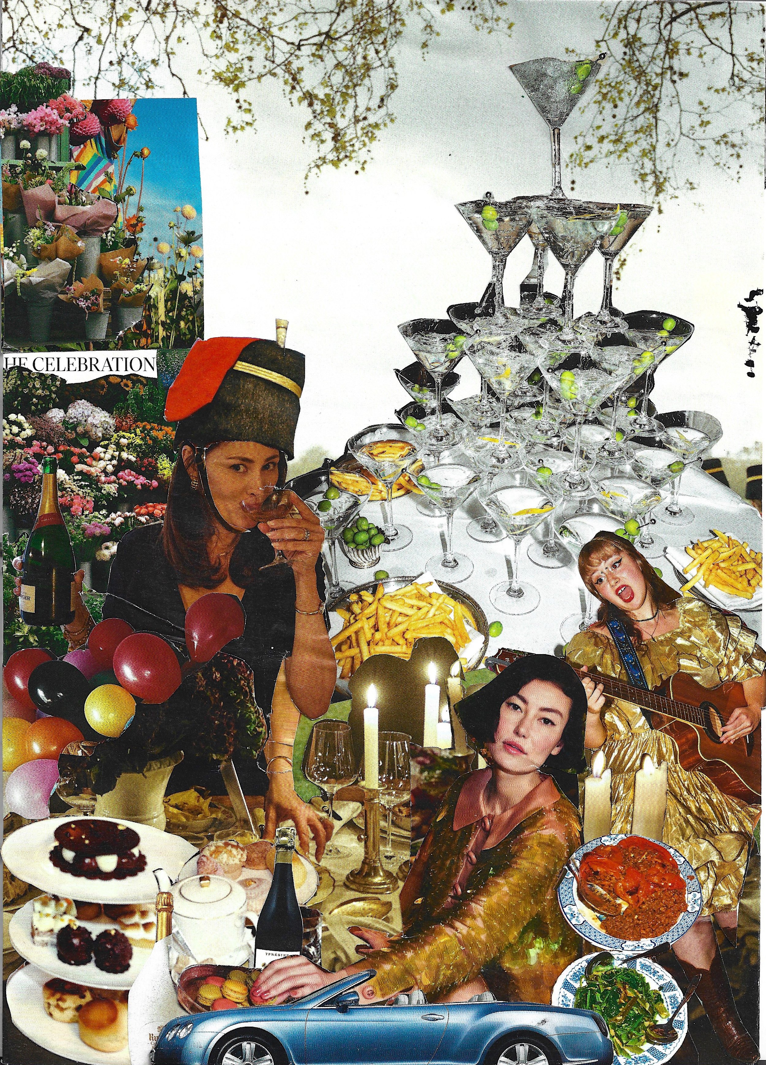 8 Jan 26: Birthday Month, Virgile Demo, Cut and Paste on Paper, 21 x 29.7cm, 2026