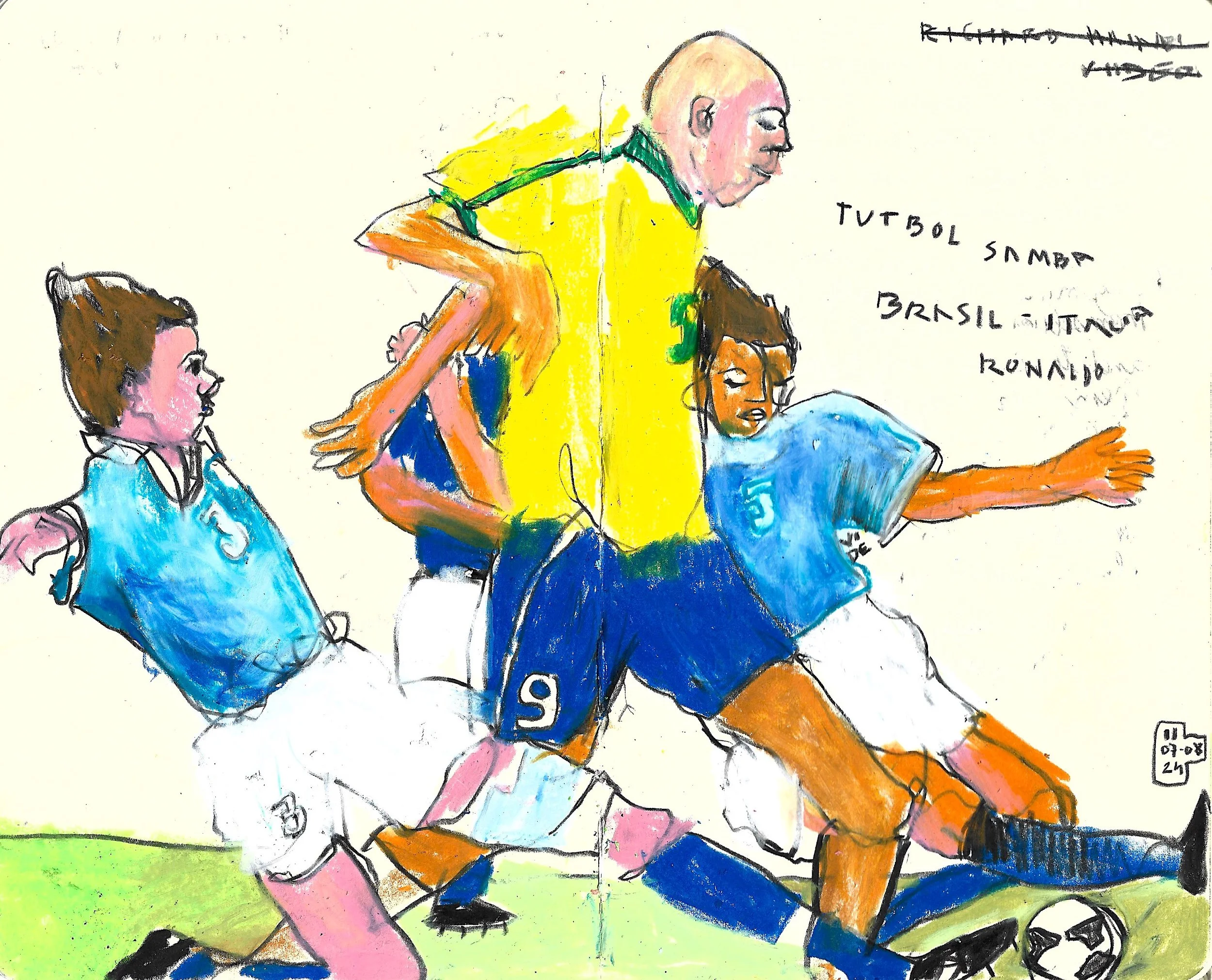 Dance Through Life, Virgile Demo, Wax Pastel & Colour Pencil, 06/11/2024
©Demo Dema