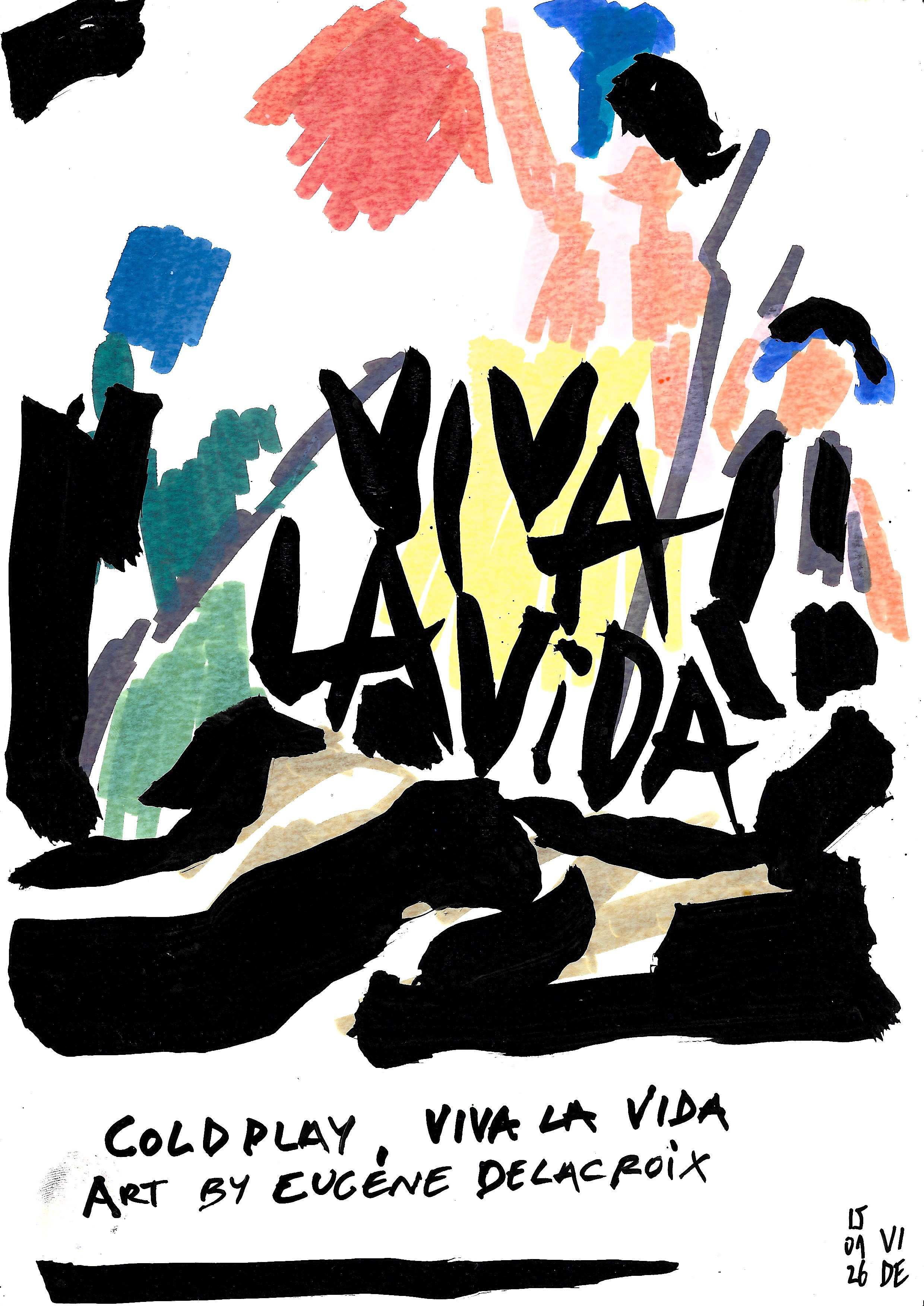 Viva La Vida, Virgile Demo, Felt-Tip Pen & Ink on Paper, 21 x 29.7cm, 15/01/2026 © Demo Dema