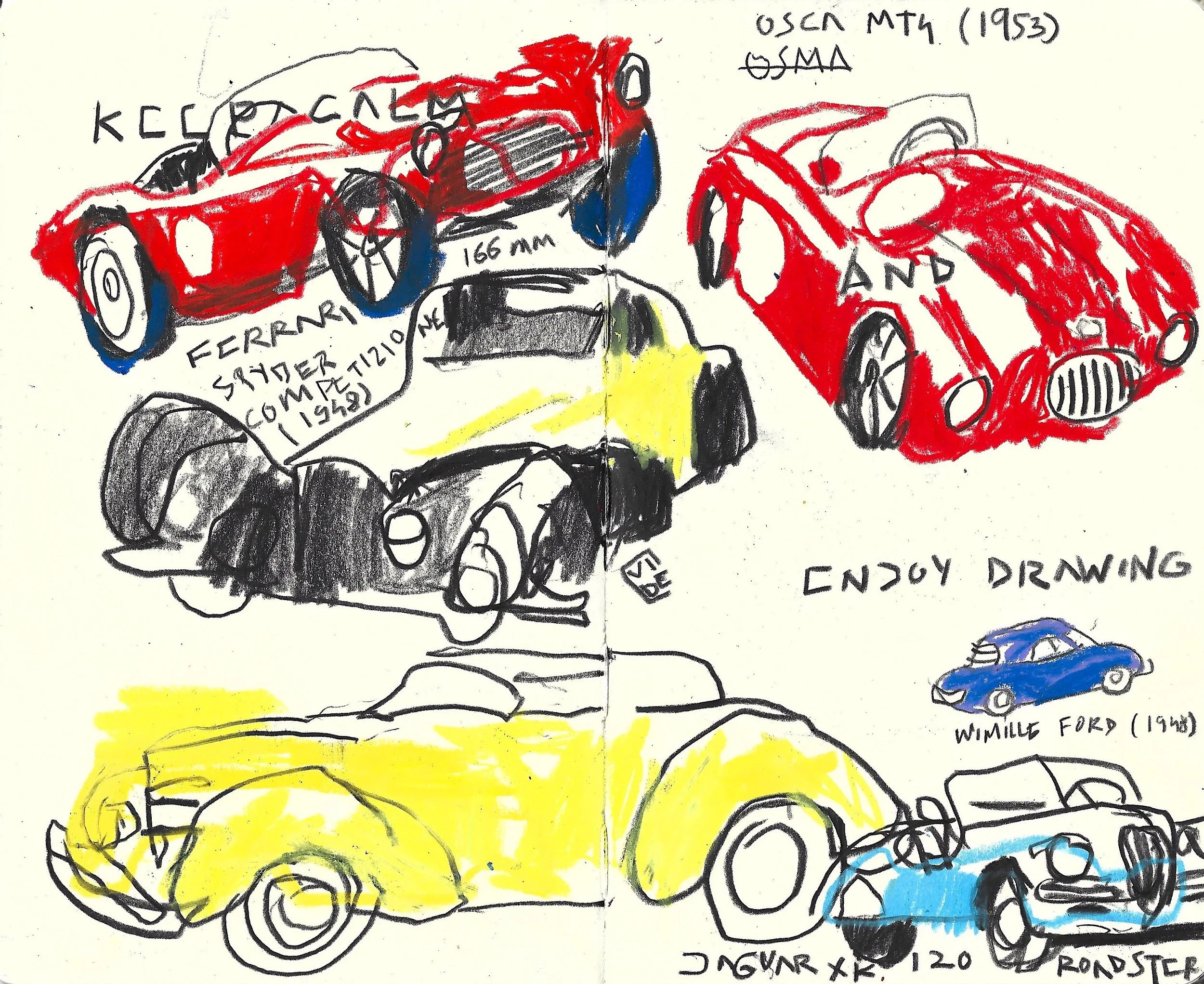 Keep Calm & Enjoy Drawing, Virgile Demo, Black Pencil & Wax Pastel, 05/11/24
©Demo Dema