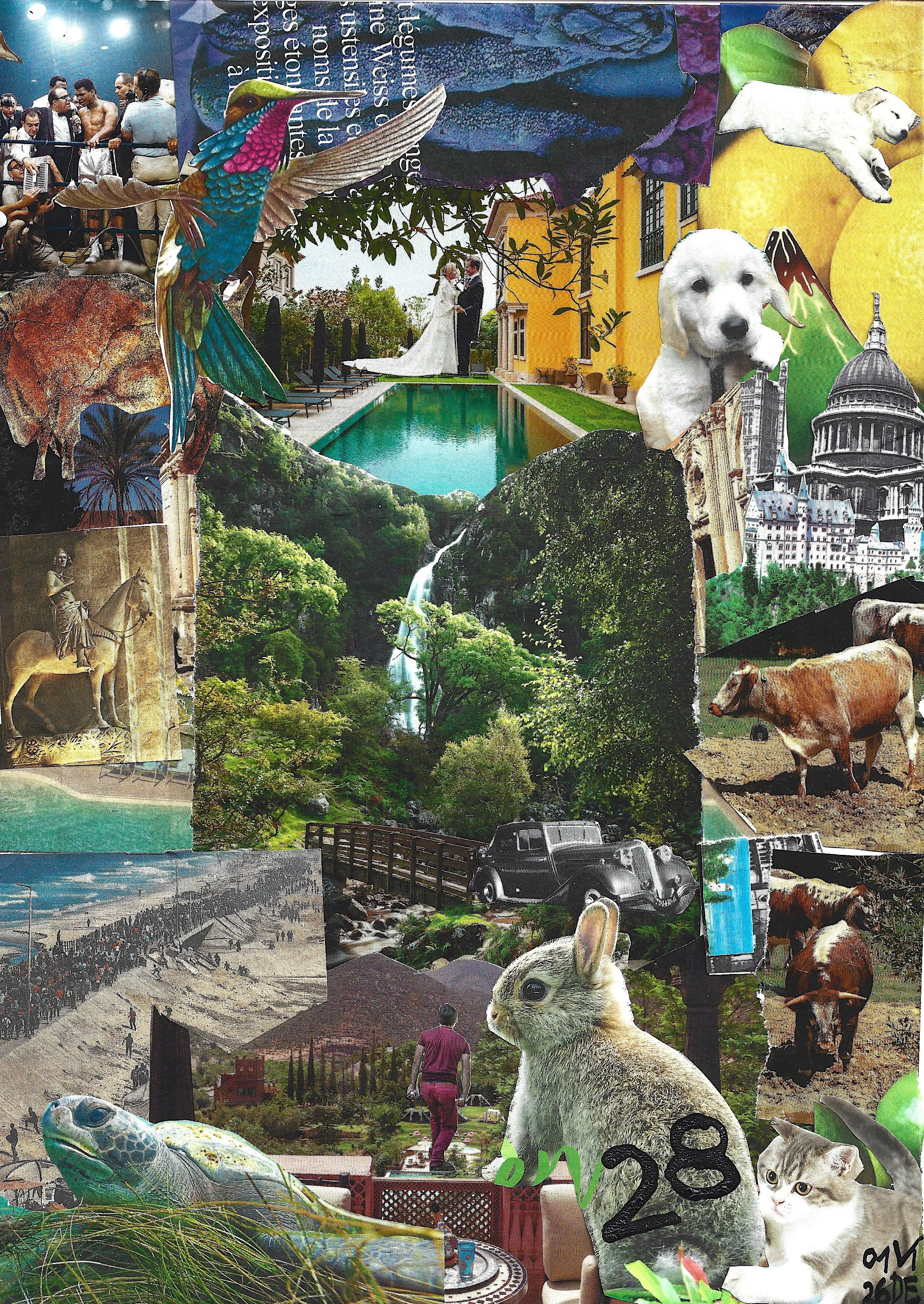 28 Jan 26, Virgile Demo, Cut and Paste on Paper, 21 x 29.7 cm, 2026