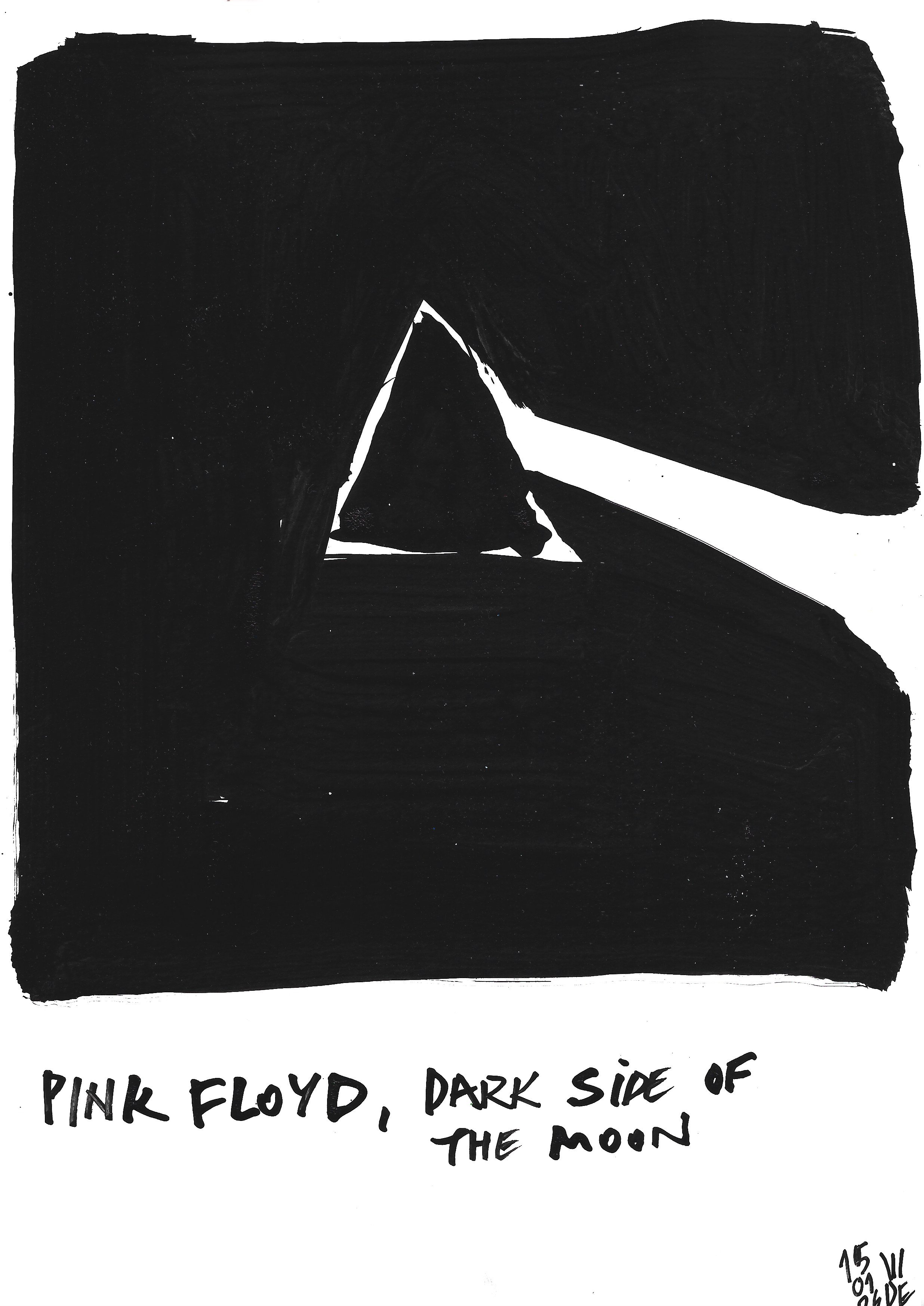 Pink Floyd, Virgile Demo, Ink on Paper, 21 x 29.7cm, 15/01/2026 © Demo Dema