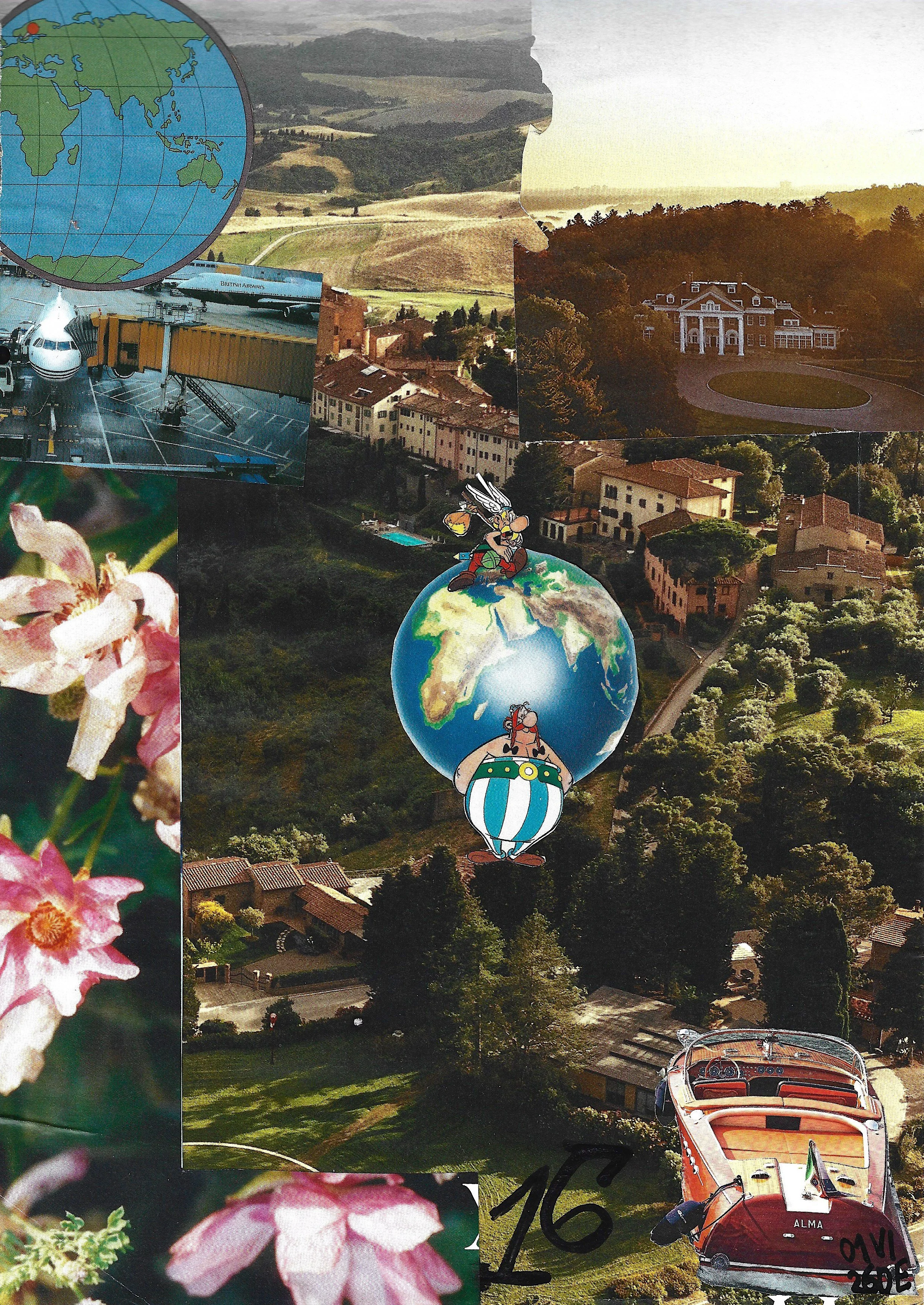 16 Jan 26: Approaching Nairobi, Virgile Demo, Cut and Paste on Paper, 21 x 29.7cm, 2026