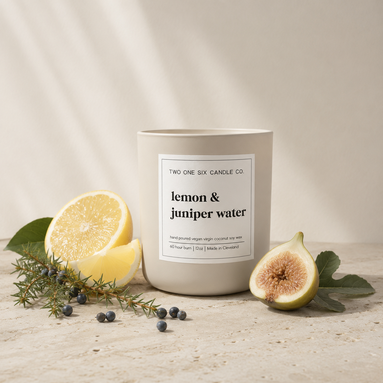 lemon & juniper water
