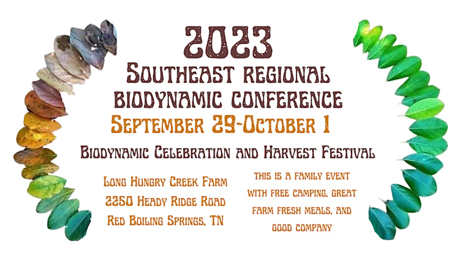 UPCOMING - Southeast Regional Biodynamic Conference