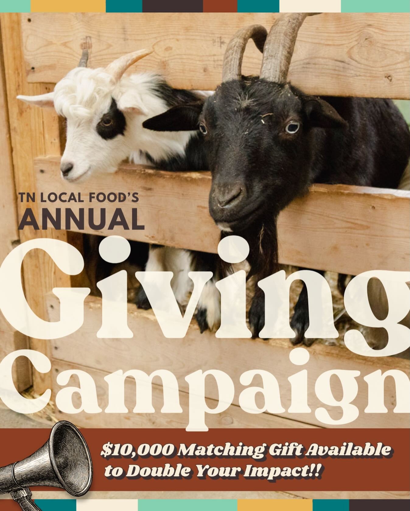 📣 Give today, and your gift will be doubled!

We&rsquo;re raising $20,000 by spring to sustain farmer education, expand market access, and strengthen local food systems across Tennessee &mdash; and we&rsquo;re already halfway there.

Thanks to a gen