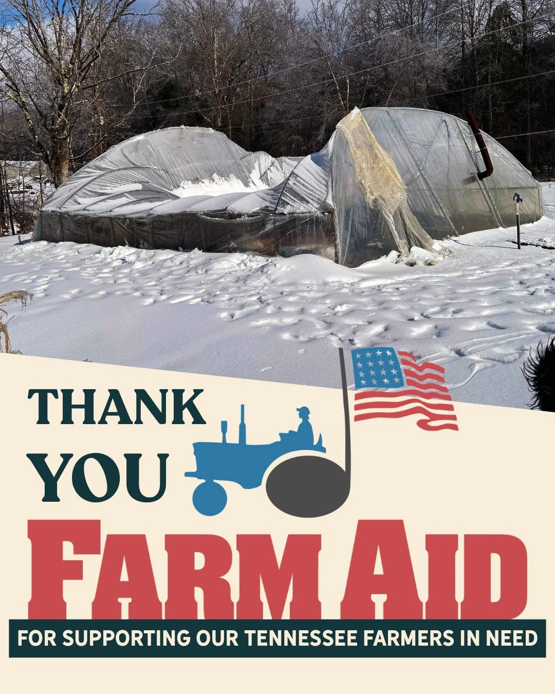 A few years ago, TN Local Food&rsquo;s Farmer Relief Fund was born out of a natural disaster that impacted farmers across the region.

Earlier this year, Winter Storm Fern brought a historic level of destruction across Tennessee. We quickly received 