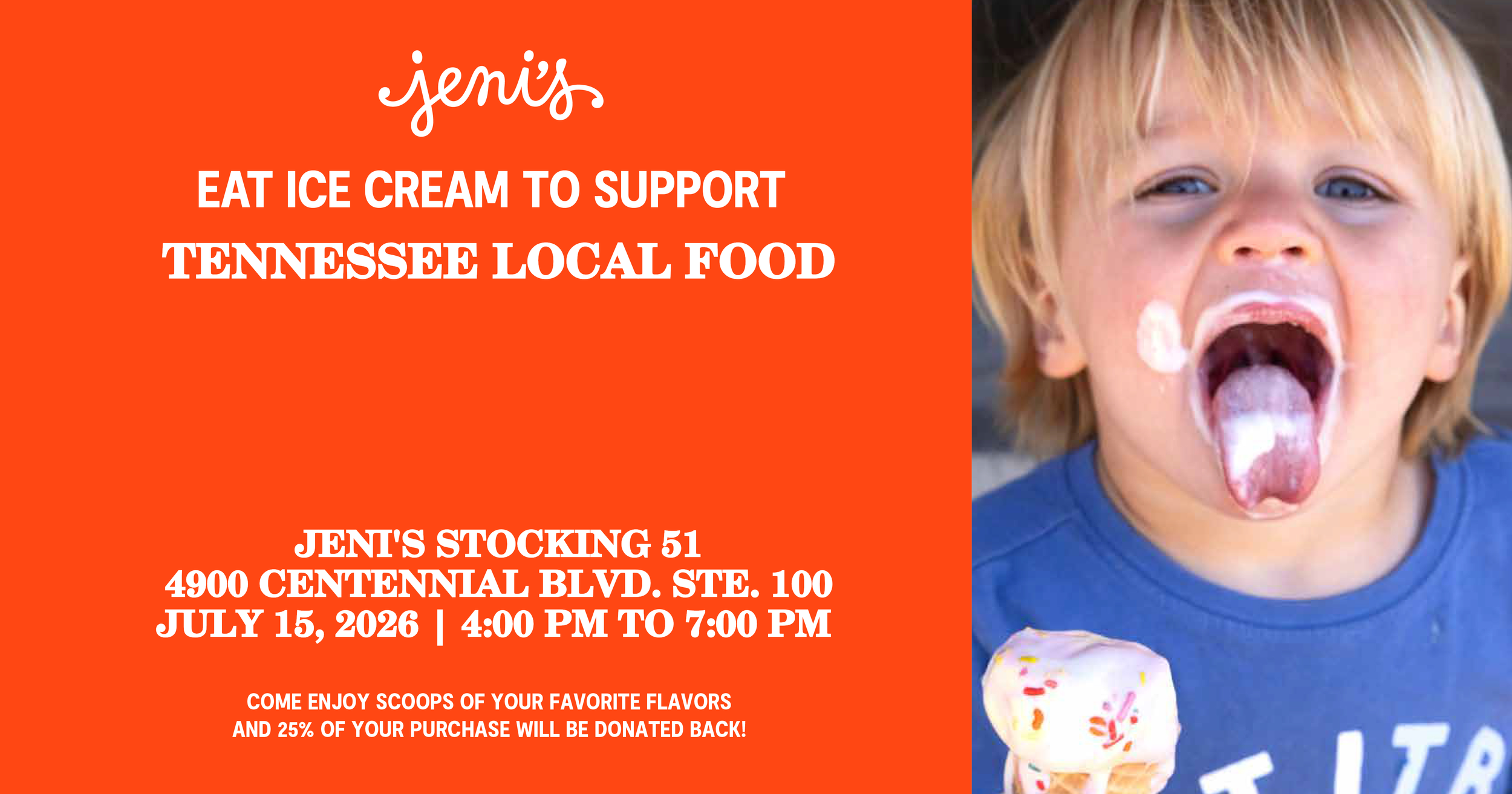 Jeni's Ice Cream Social Fundraiser