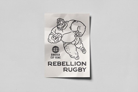 stoked to collab with @rebellionrugby for @binghamcup. hoodie (and more) are open now for preorder.