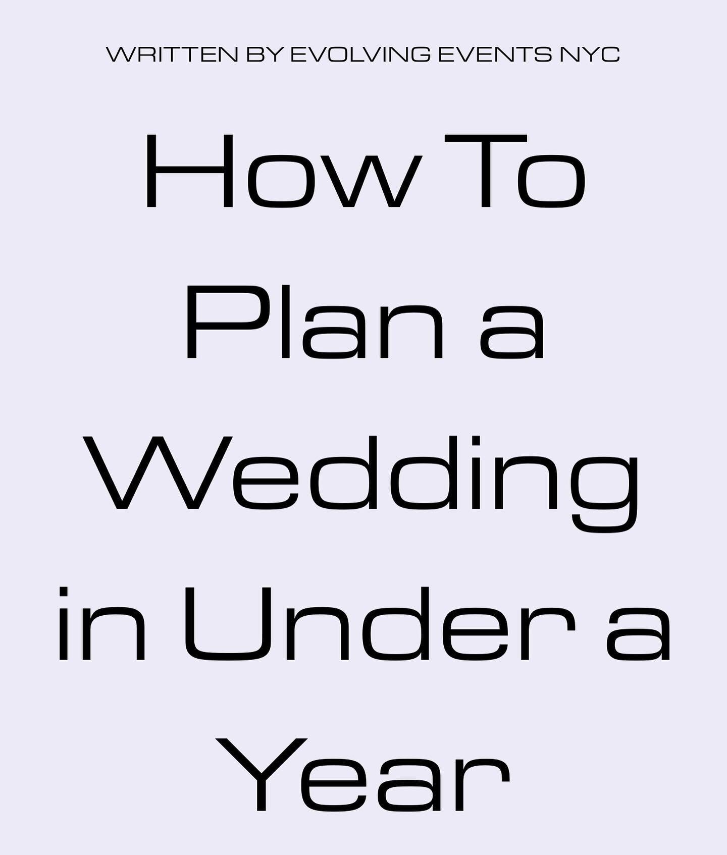 🚨🚨🚨 NEW BLOG ALERT!!! 🚨🚨🚨 

Ready to tie the knot in a hurry? Discover my top tips on planning the perfect wedding in under a year! From venue selection to dress shopping and everything in between, I've got you covered. LINK IN BIO!!! #weddingp