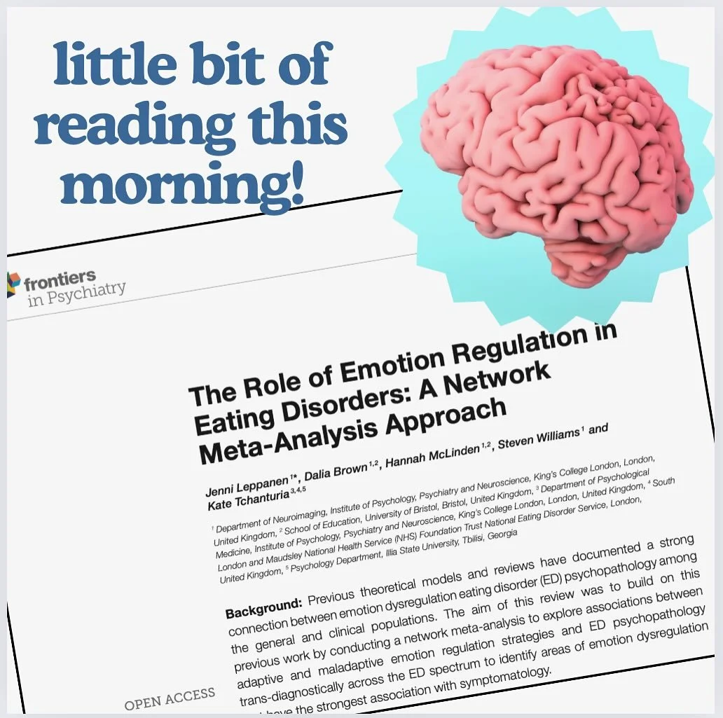 Thinking so much about this topic lately! High functioning, high achieving girls and women are already underrepresented in the research on ADHD and despite some clear associations between emotion regulation and eating disorder symptoms I don&rsquo;t 
